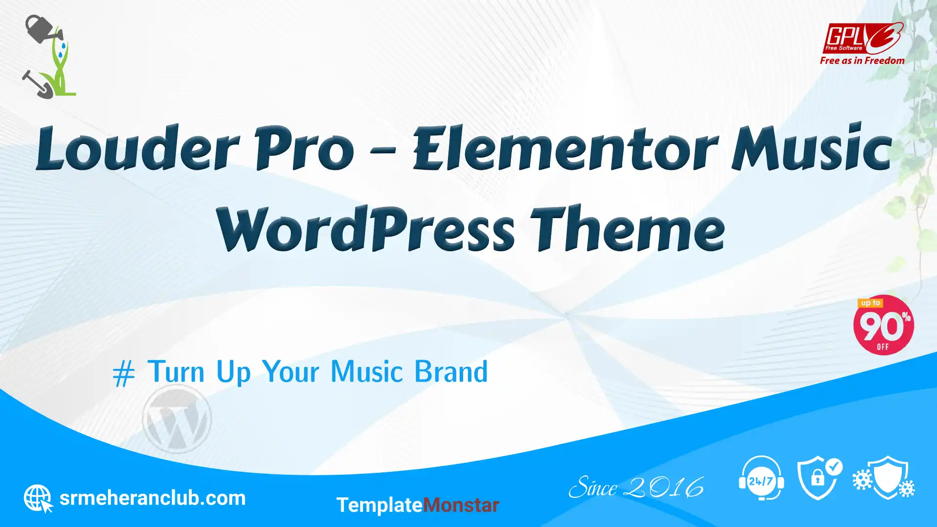 Louder Pro – Elementor Music WordPress Theme — Theme by Templatemonster