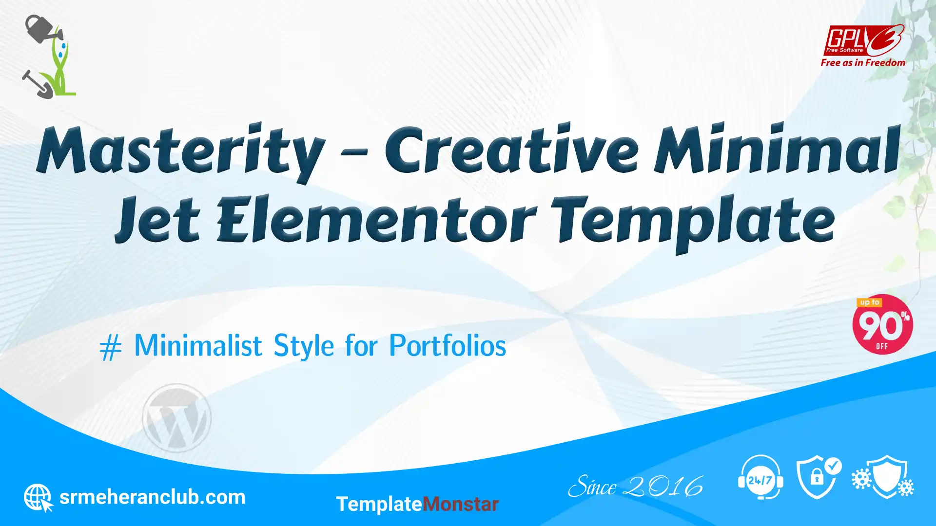 Masterity – Creative Minimal Jet Elementor Template — Theme by Templatemonster