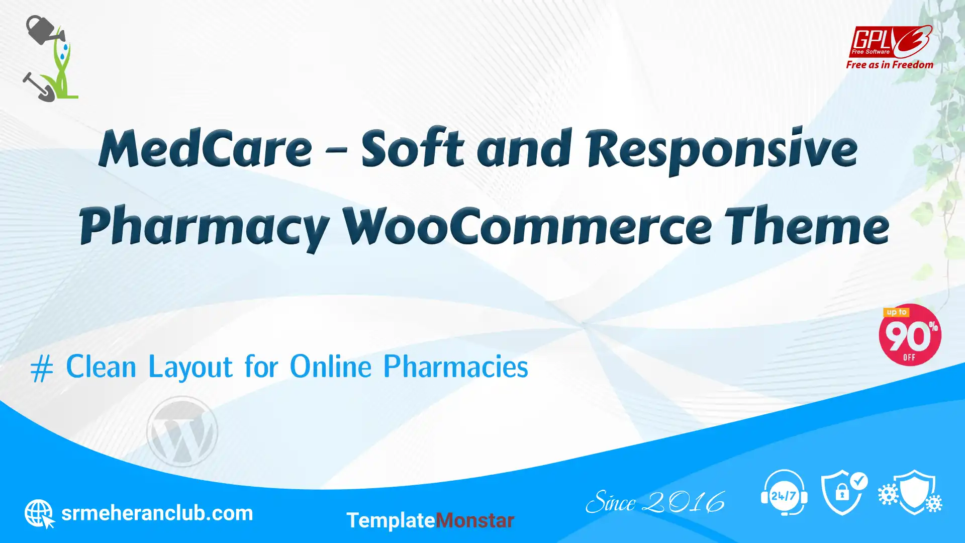 MedCare – Soft and Responsive Pharmacy WooCommerce Theme — Theme by Templatemonster