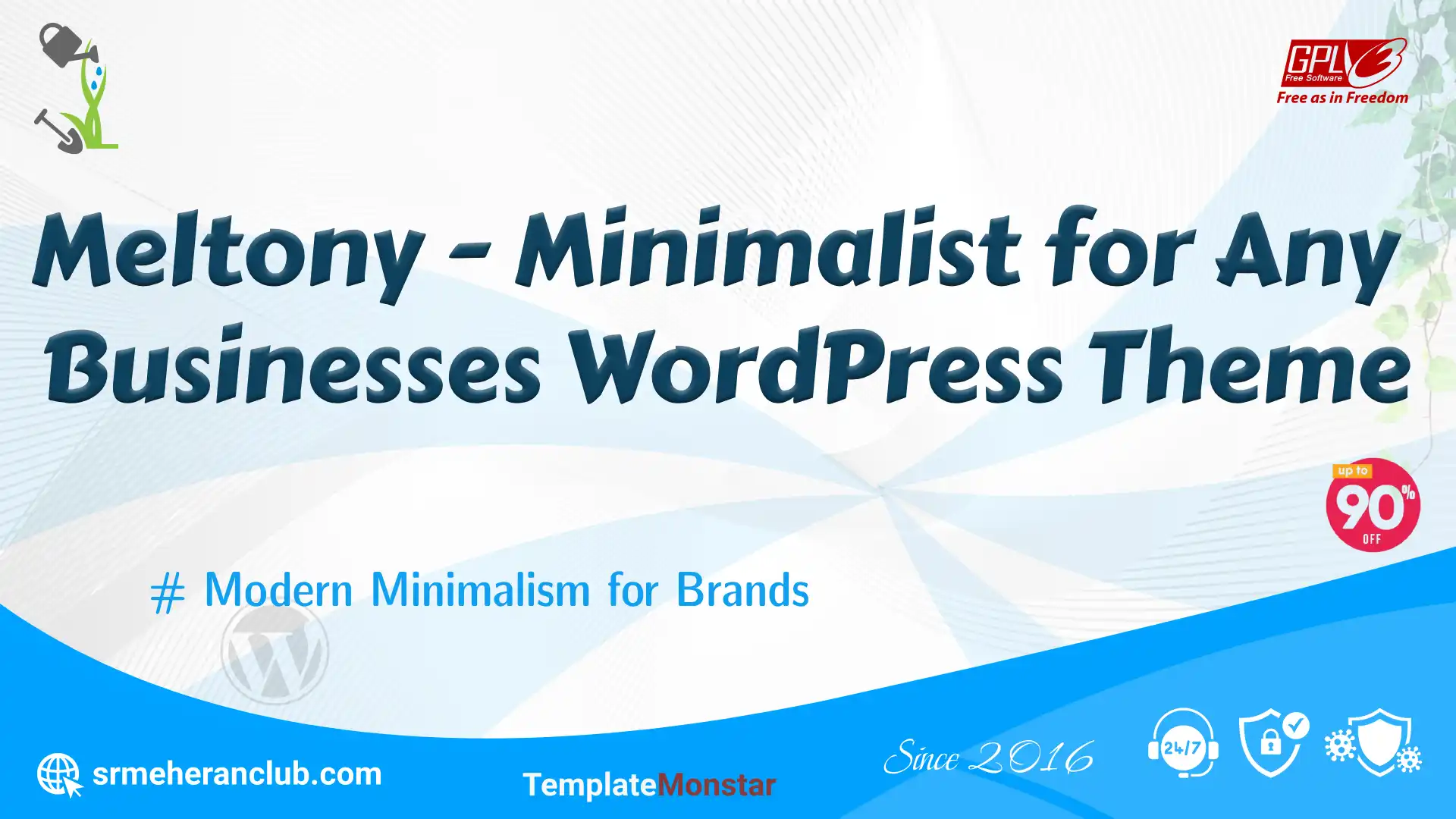 Meltony – Minimalist for Any Businesses WordPress Theme — Theme by Templatemonster