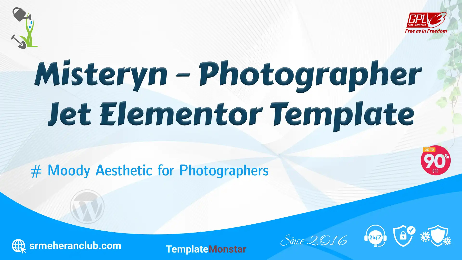 Misteryn – Photographer Jet Elementor Template — Theme by Templatemonster