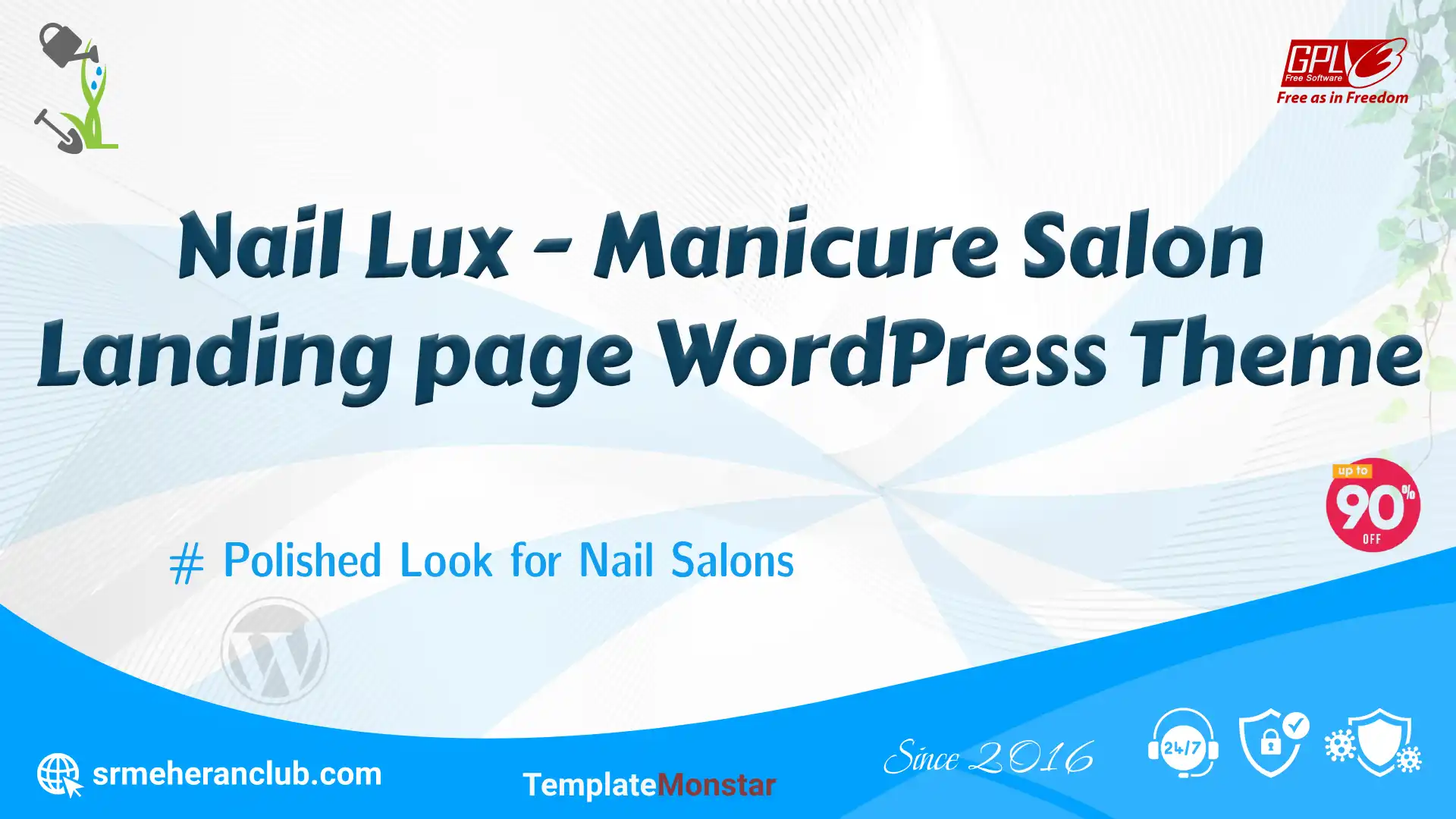 Nail Lux – Manicure Salon Landing page WordPress Theme — Theme by Templatemonster