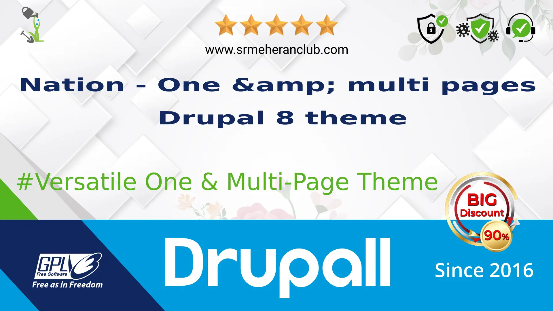 Nation – One & multi pages Drupal 8 theme — Theme by Themeforest