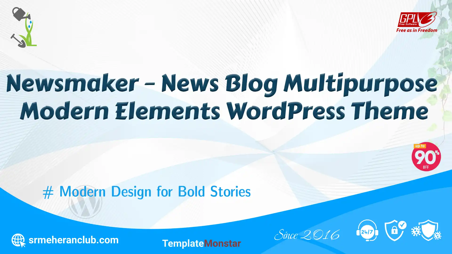 Newsmaker – News Blog Multipurpose Modern Elements WordPress Theme — Theme by Templatemonster