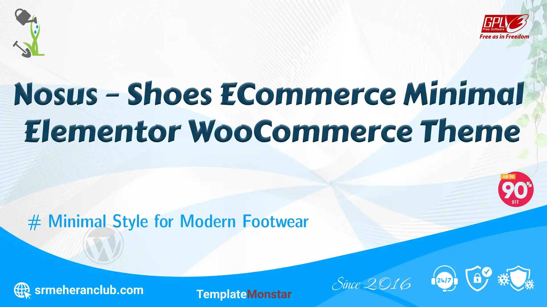 Nosus – Shoes ECommerce Minimal Elementor WooCommerce Theme — Theme by Templatemonster