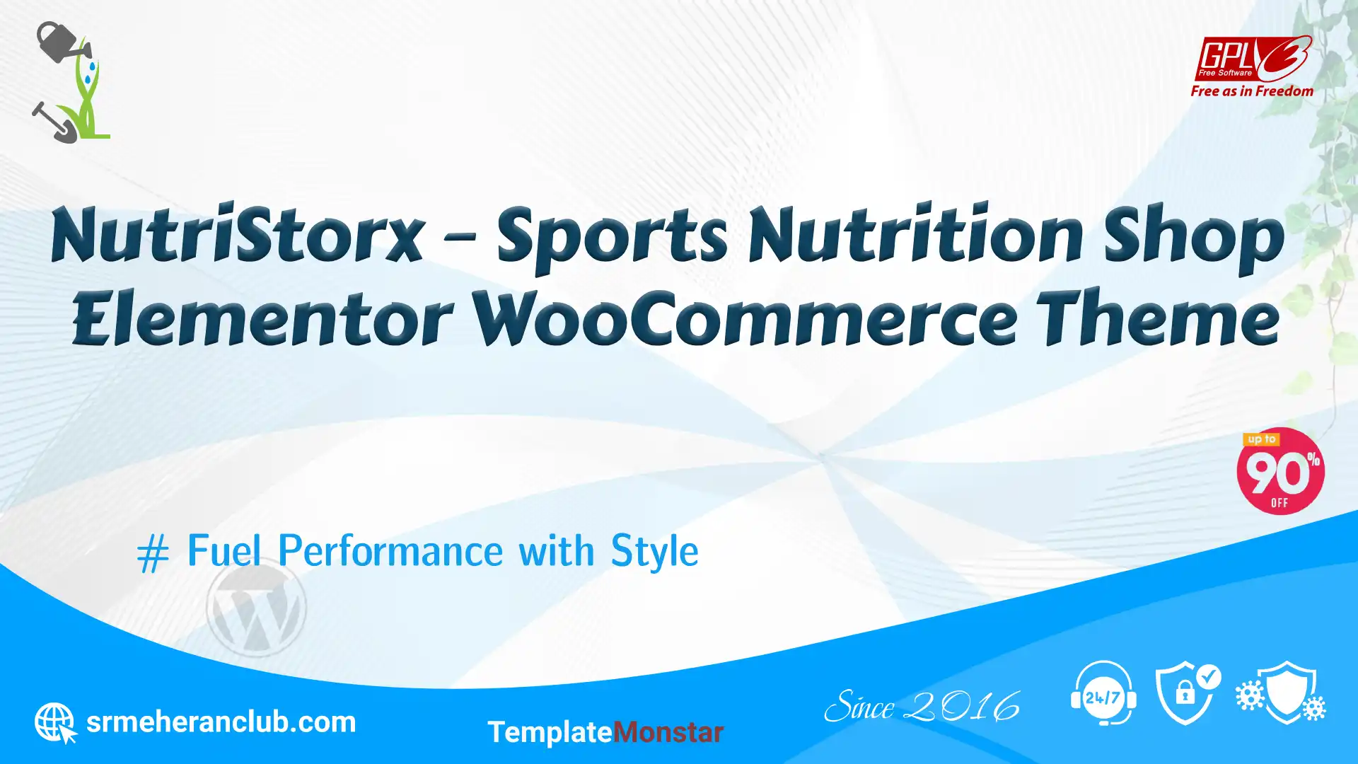 NutriStorx – Sports Nutrition Shop Elementor WooCommerce Theme — Theme by Templatemonster