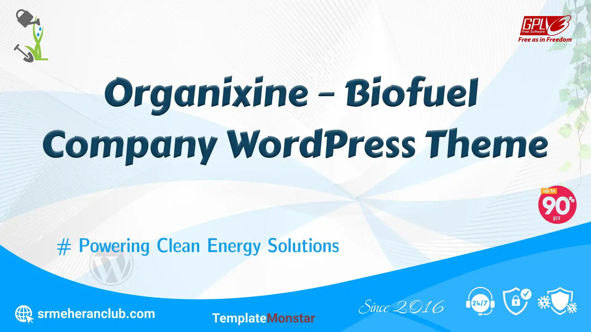 Organixine – Biofuel Company WordPress Theme — Theme by Templatemonster