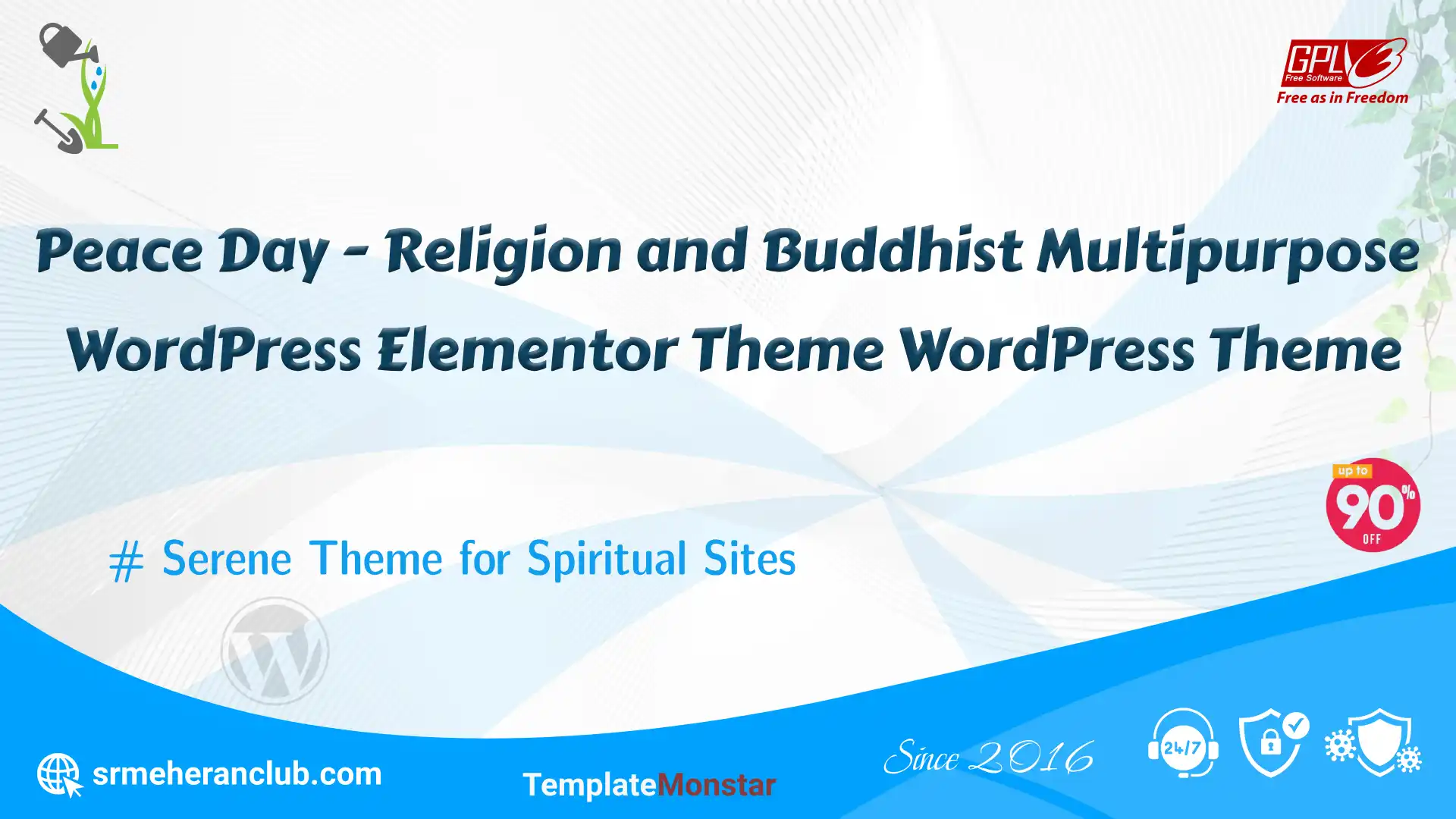 Peace Day – Religion and Buddhist Multipurpose WordPress Elementor Theme WordPress Theme