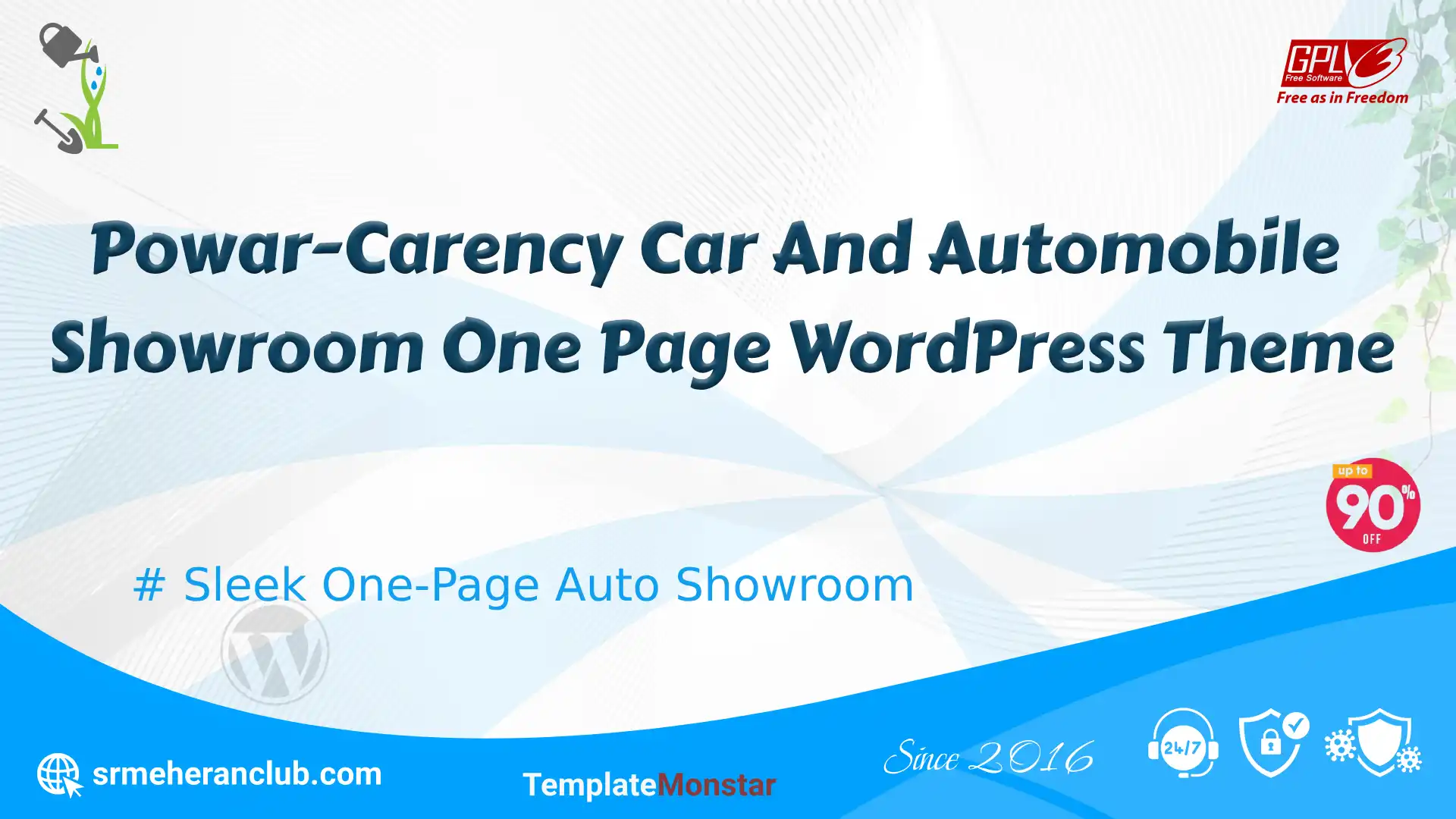 Powar-Carency Car And Automobile Showroom One Page WordPress Theme — Theme by Templatemonster