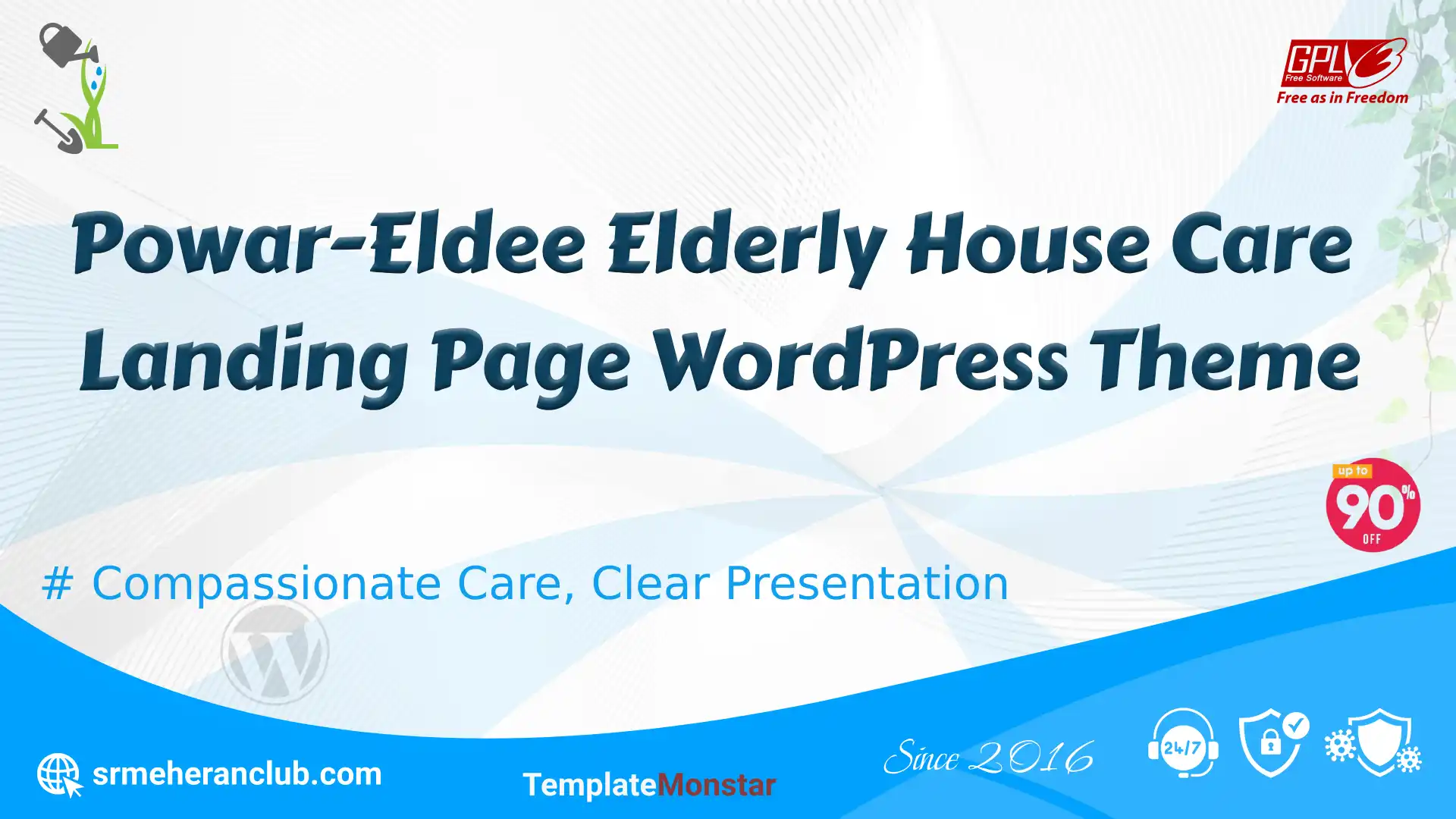 Powar-Eldee Elderly House Care Landing Page WordPress Theme — Theme by Templatemonster