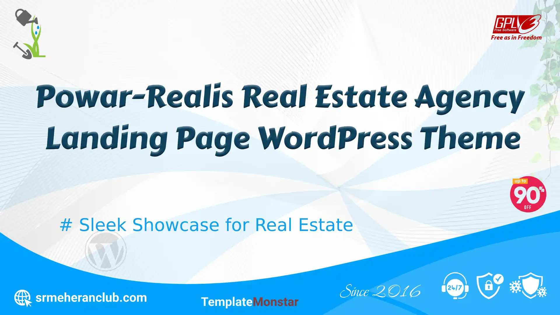 Powar-Realis Real Estate Agency Landing Page WordPress Theme — Theme by Templatemonster