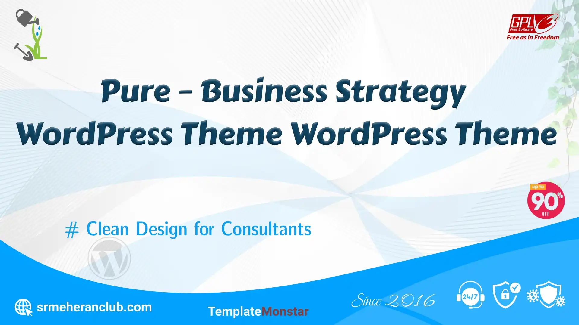Pure – Business Strategy WordPress Theme WordPress Theme — Theme by Templatemonster