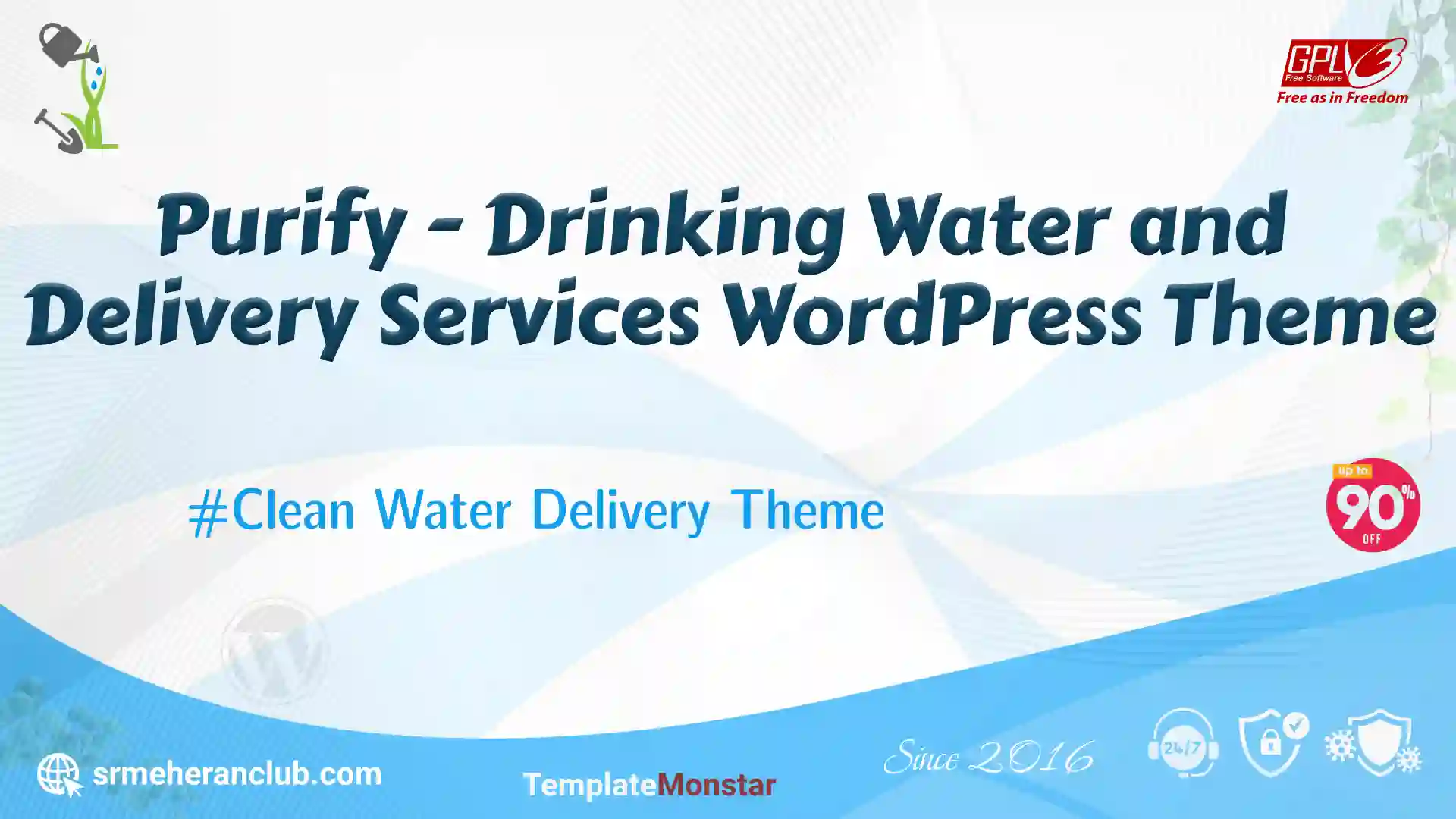 Purify – Drinking Water and Delivery Services WordPress Theme — Theme by Templatemonster