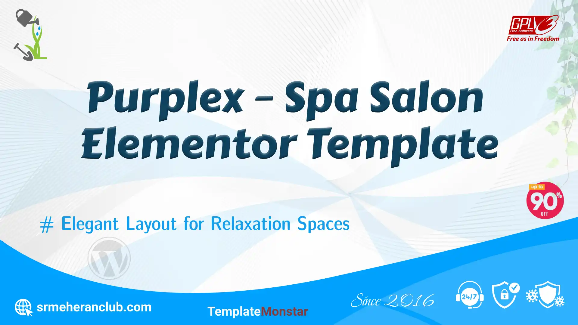 Purplex – Spa Salon Elementor Template — Theme by Templatemonster