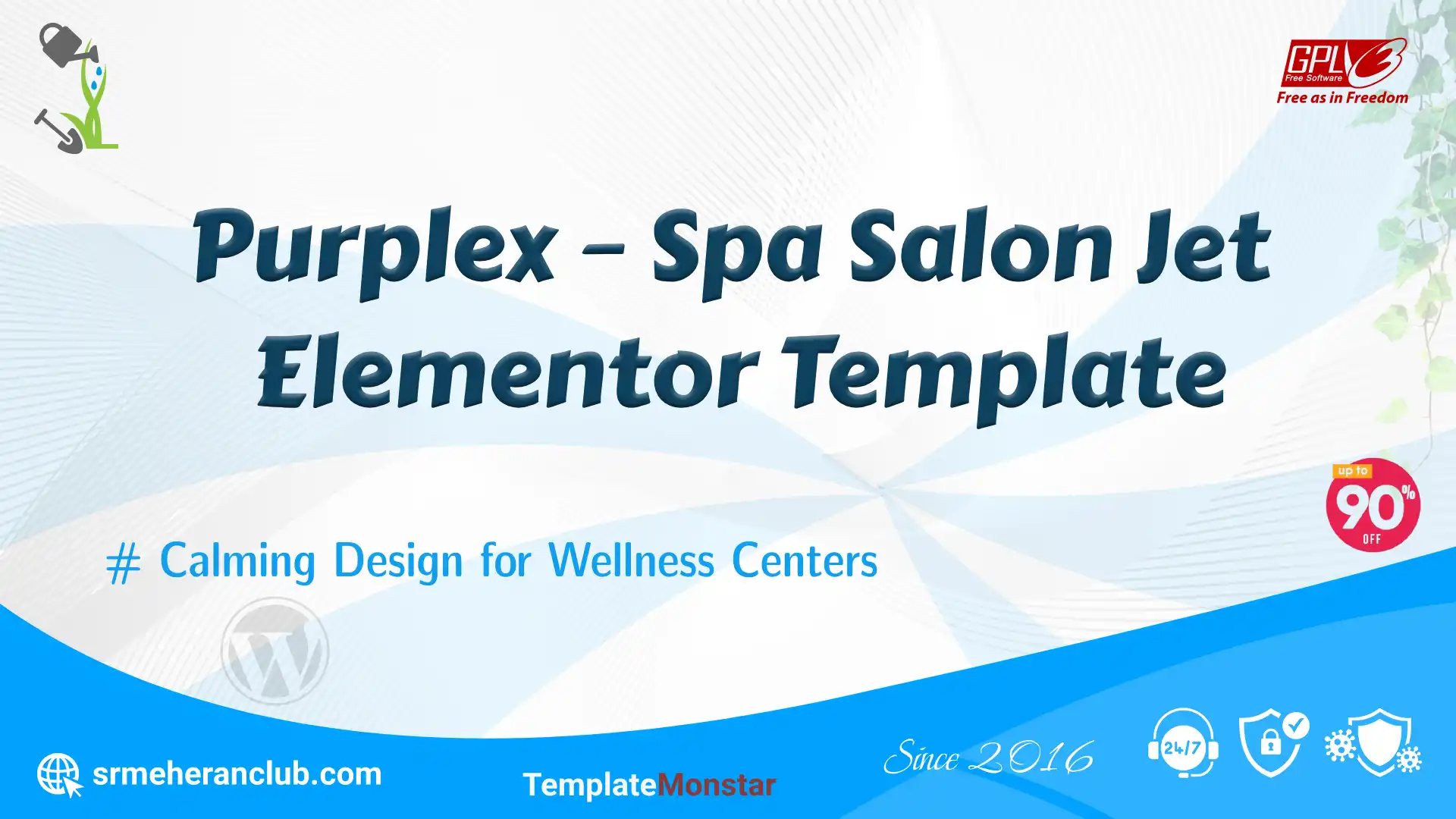 Purplex – Spa Salon Jet Elementor Template — Theme by Templatemonster