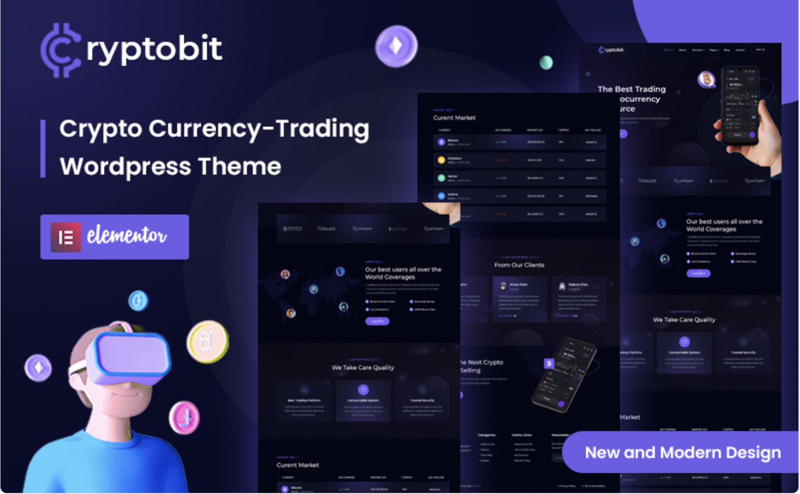 Cryptobit - Trading WordPress Theme
