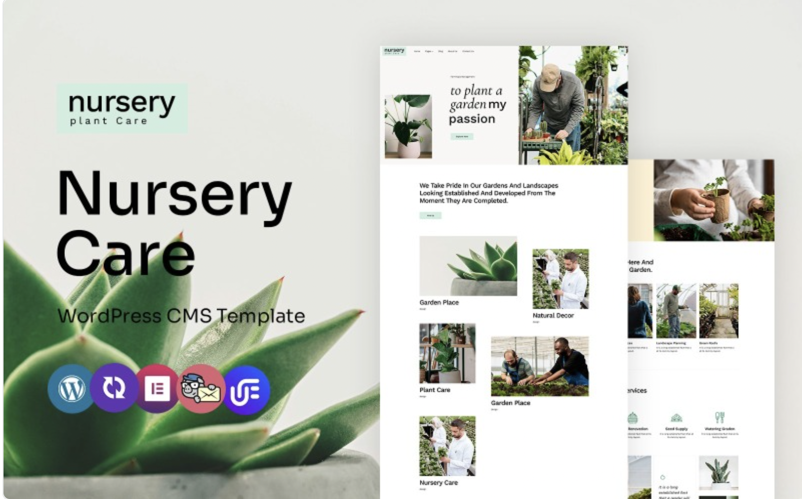 Nursery - Nursery Plant And Garden Multipurpose WordPress Elementor Theme WordPress Theme
