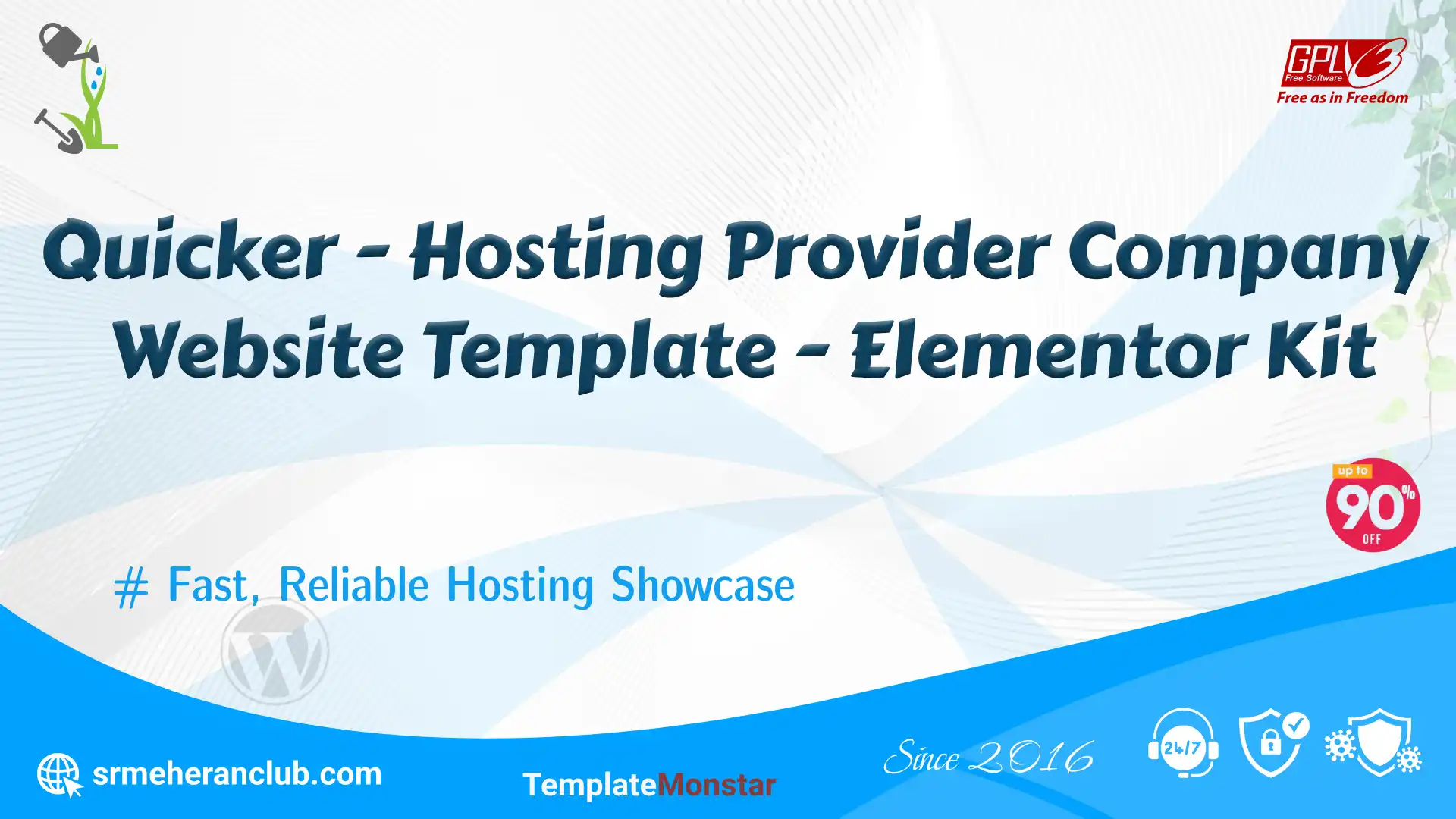 Quicker – Hosting Provider Company Website Template – Elementor Kit — Template by Templatemonster