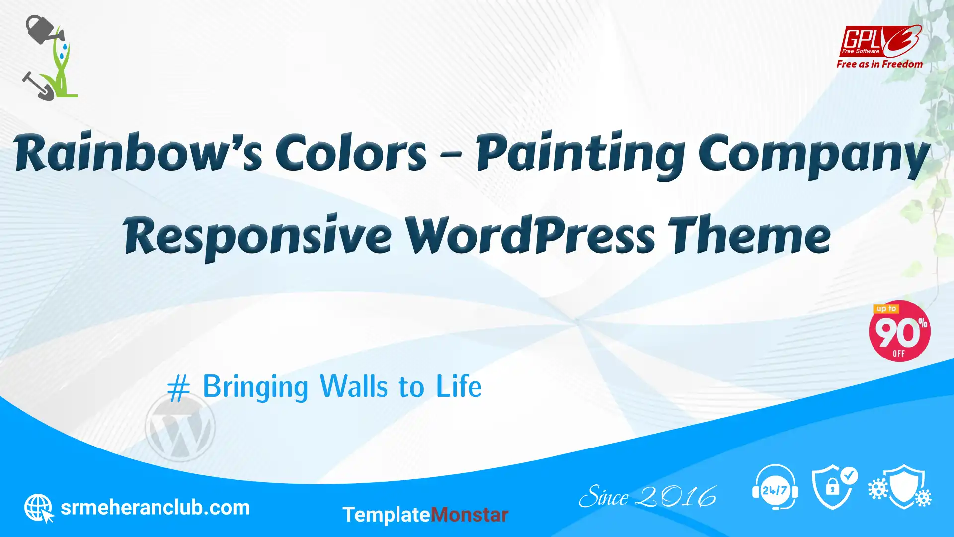 Rainbow’s Colors – Painting Company Responsive WordPress Theme — Theme by Templatemonster