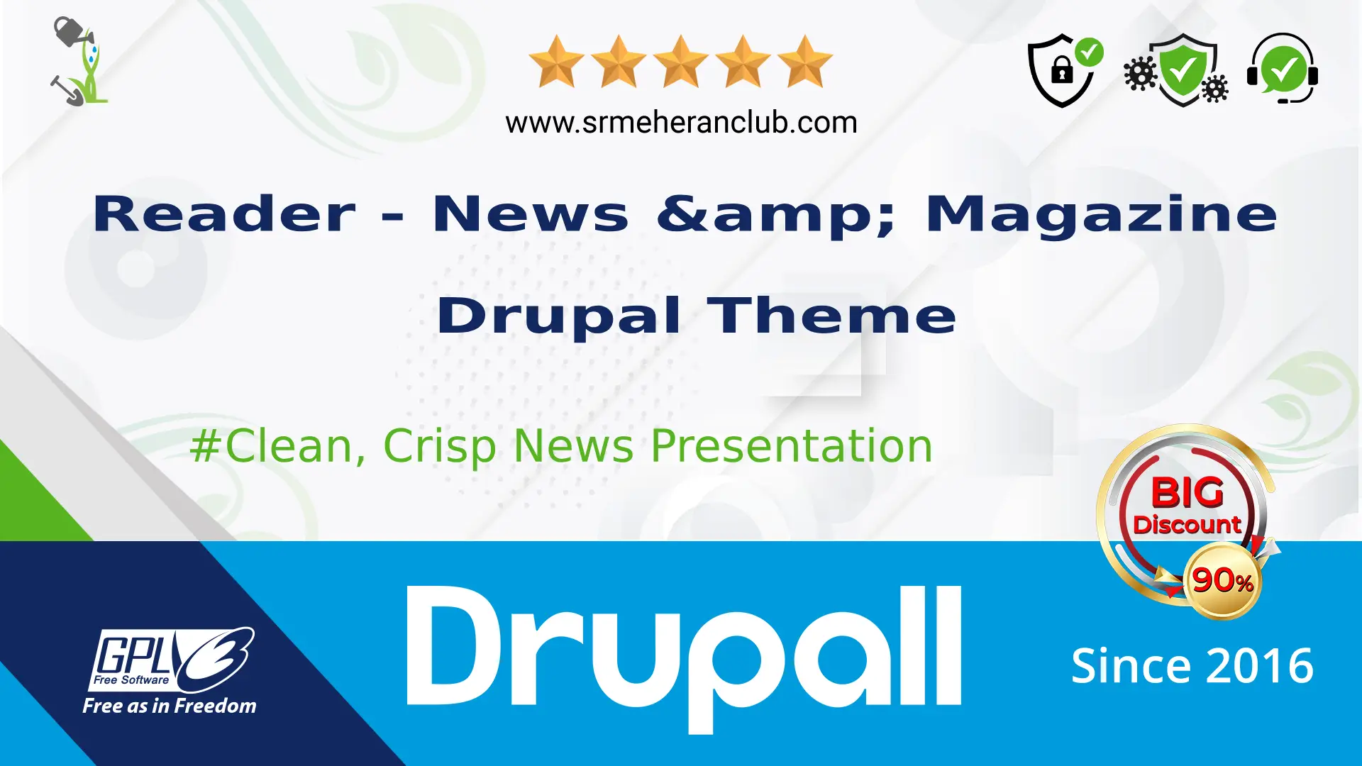 Reader – News & Magazine Drupal Theme — Theme by Themeforest