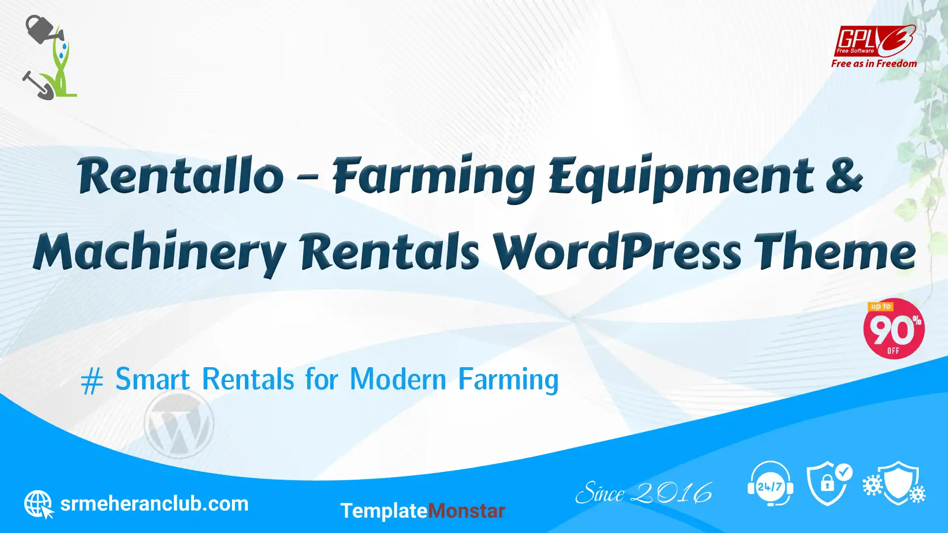 Rentallo – Farming Equipment & Machinery Rentals WordPress Theme — Theme by Templatemonster
