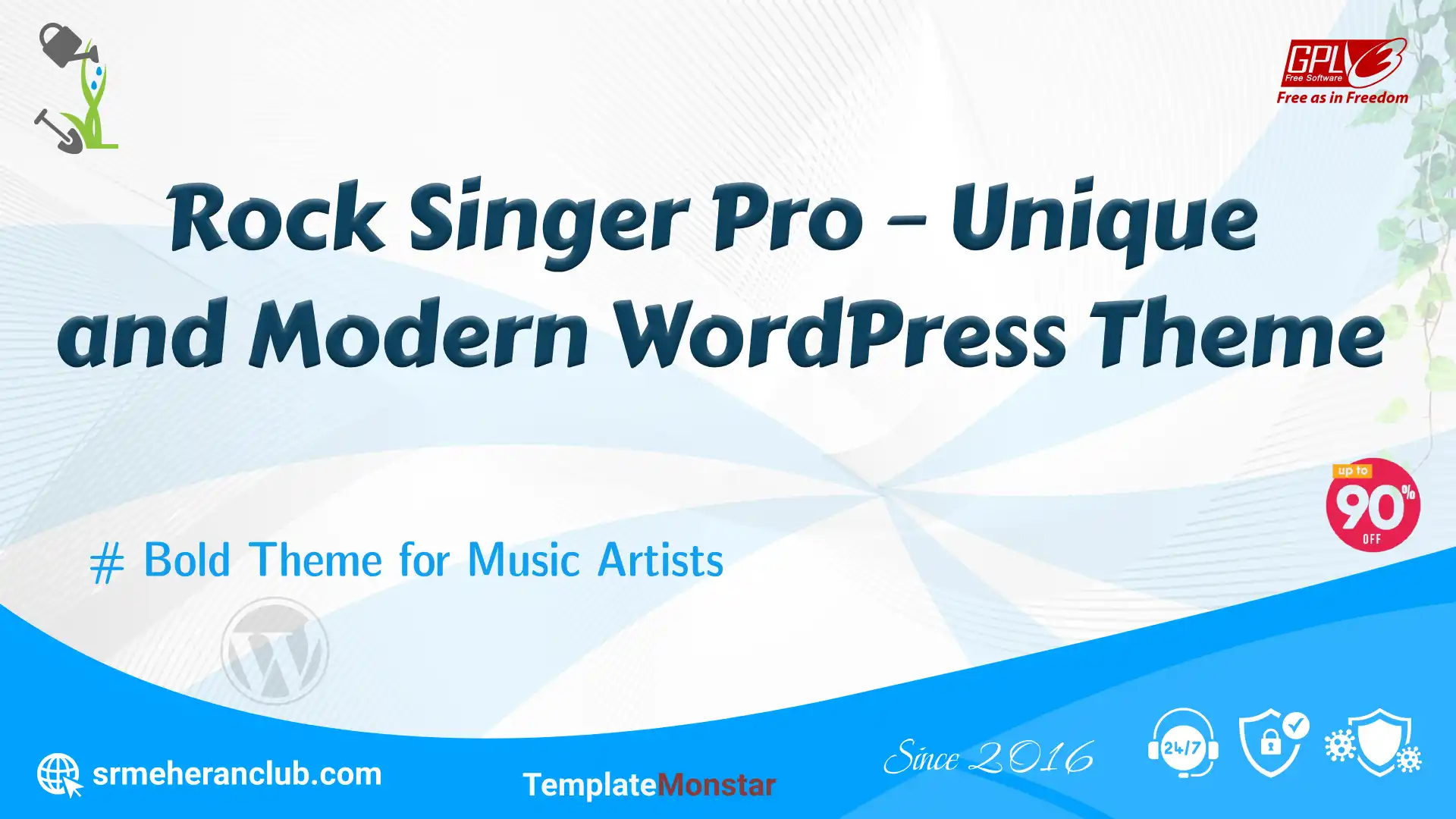 Rock Singer Pro – Unique and Modern WordPress Theme — Theme by Templatemonster