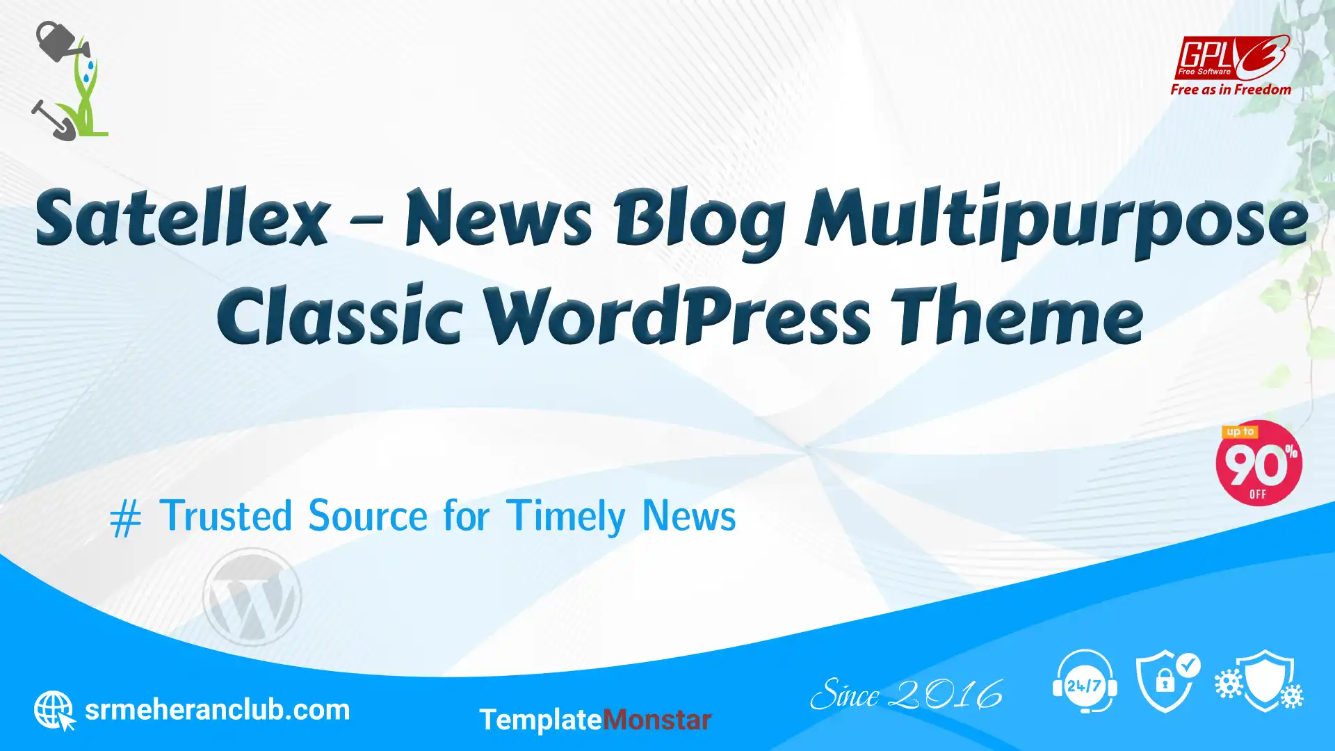 Satellex – News Blog Multipurpose Classic WordPress Theme — Theme by Templatemonster