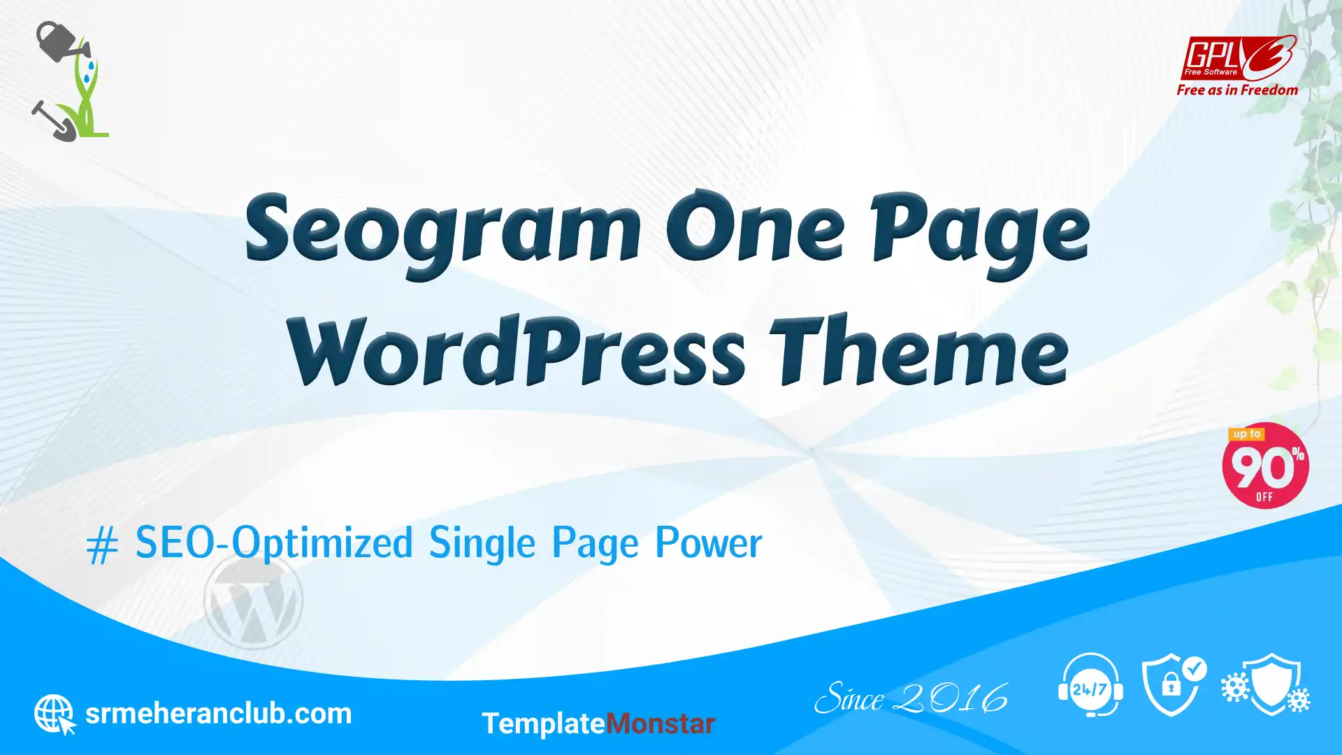 Seogram One Page WordPress Theme — Theme by Templatemonster