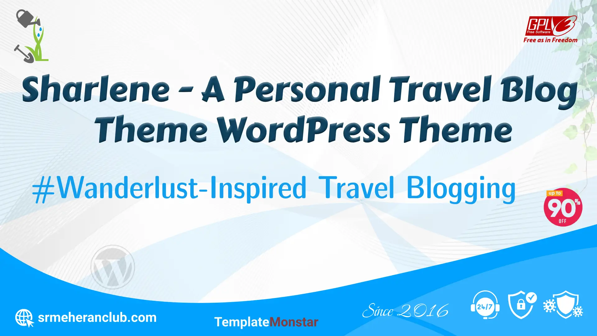 Sharlene – A Personal Travel Blog Theme WordPress Theme