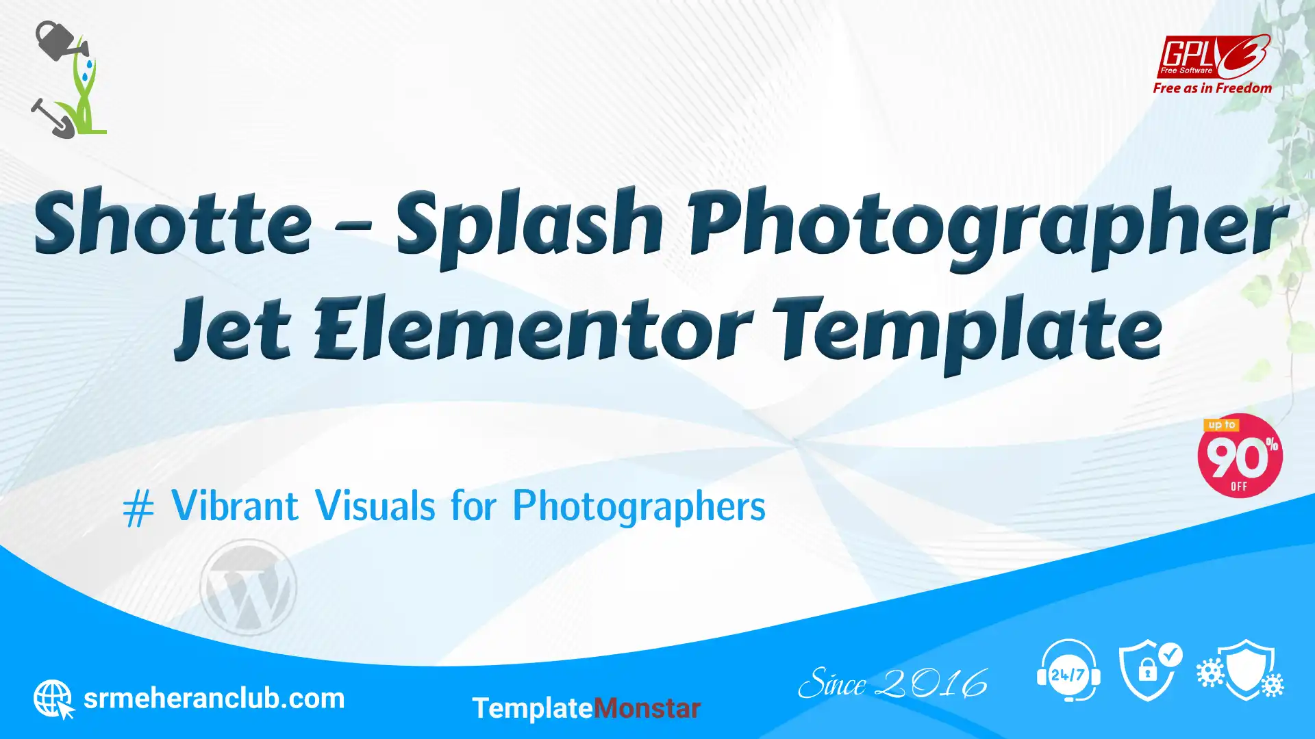 Shotte – Splash Photographer Jet Elementor Template — Theme by Templatemonster