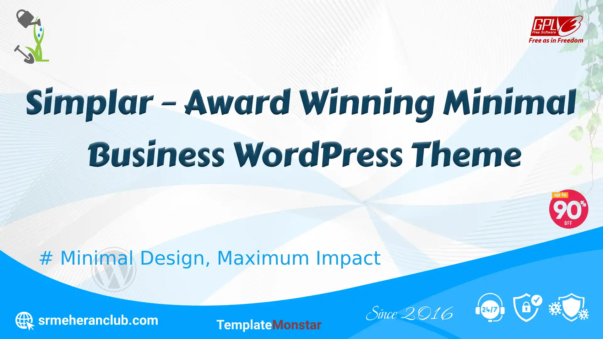 Simplar – Award Winning Minimal Business WordPress Theme — Theme by Templatemonster
