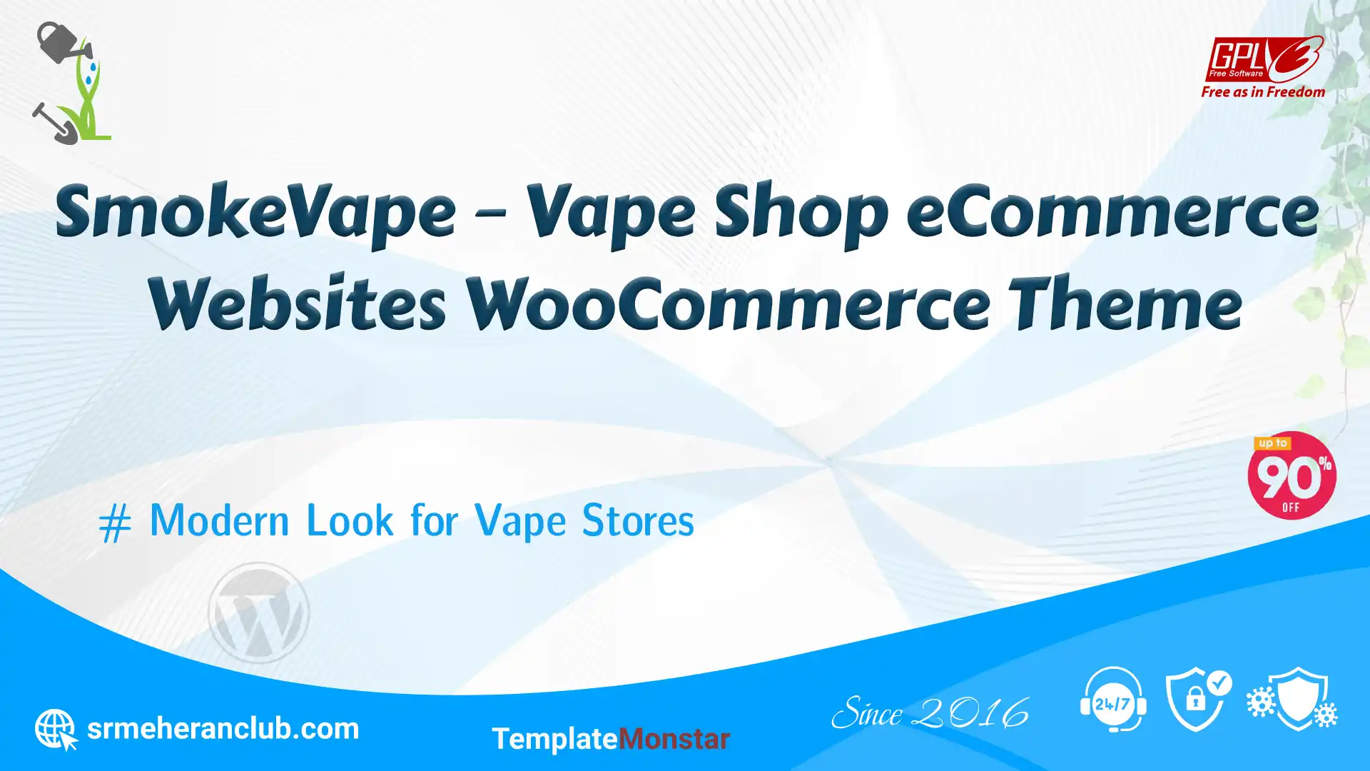 SmokeVape – Vape Shop eCommerce Websites WooCommerce Theme — Theme by Templatemonster