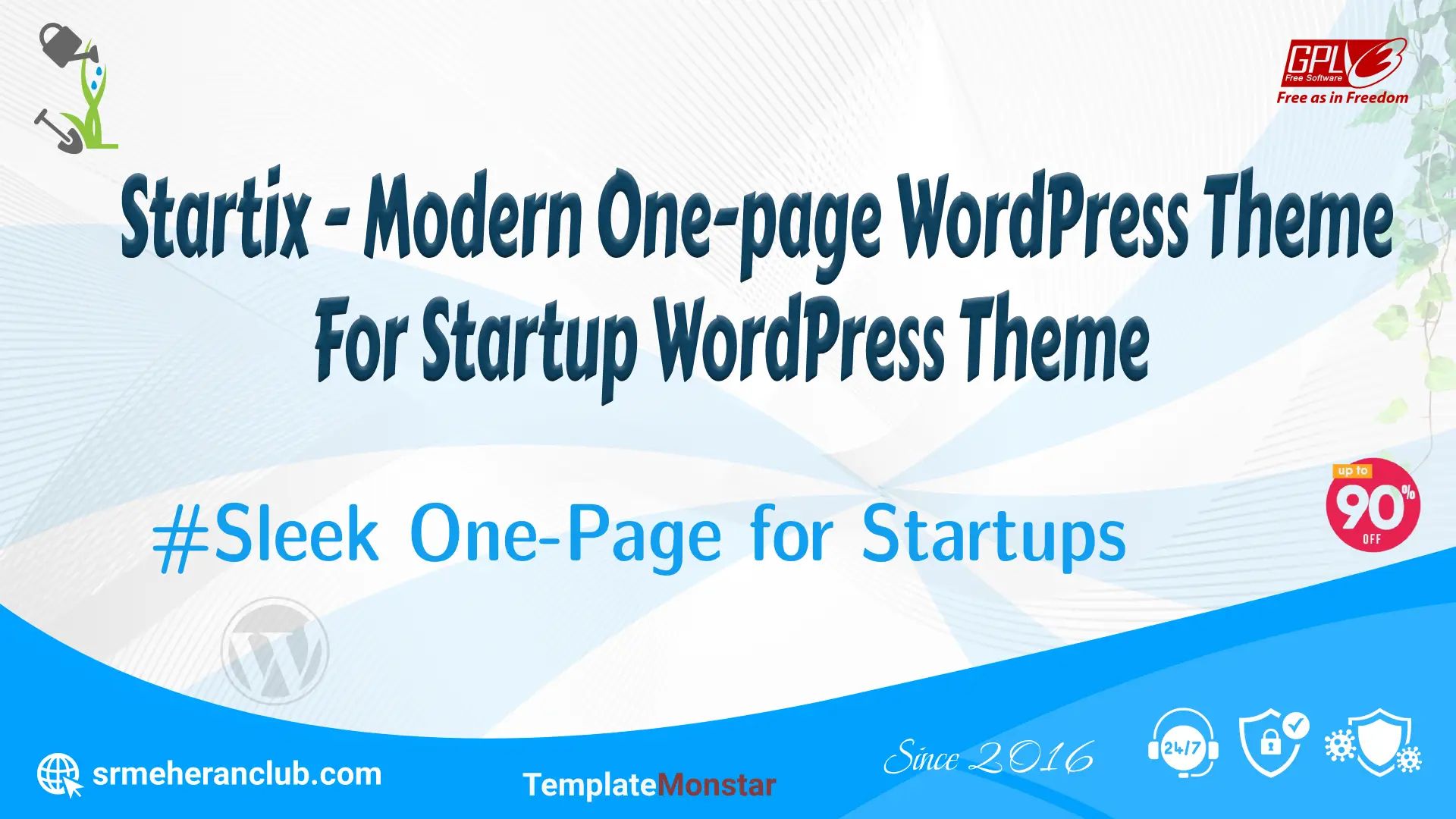 Startix – Modern One-page WordPress Theme For Startup WordPress Theme — Theme by Templatemonster