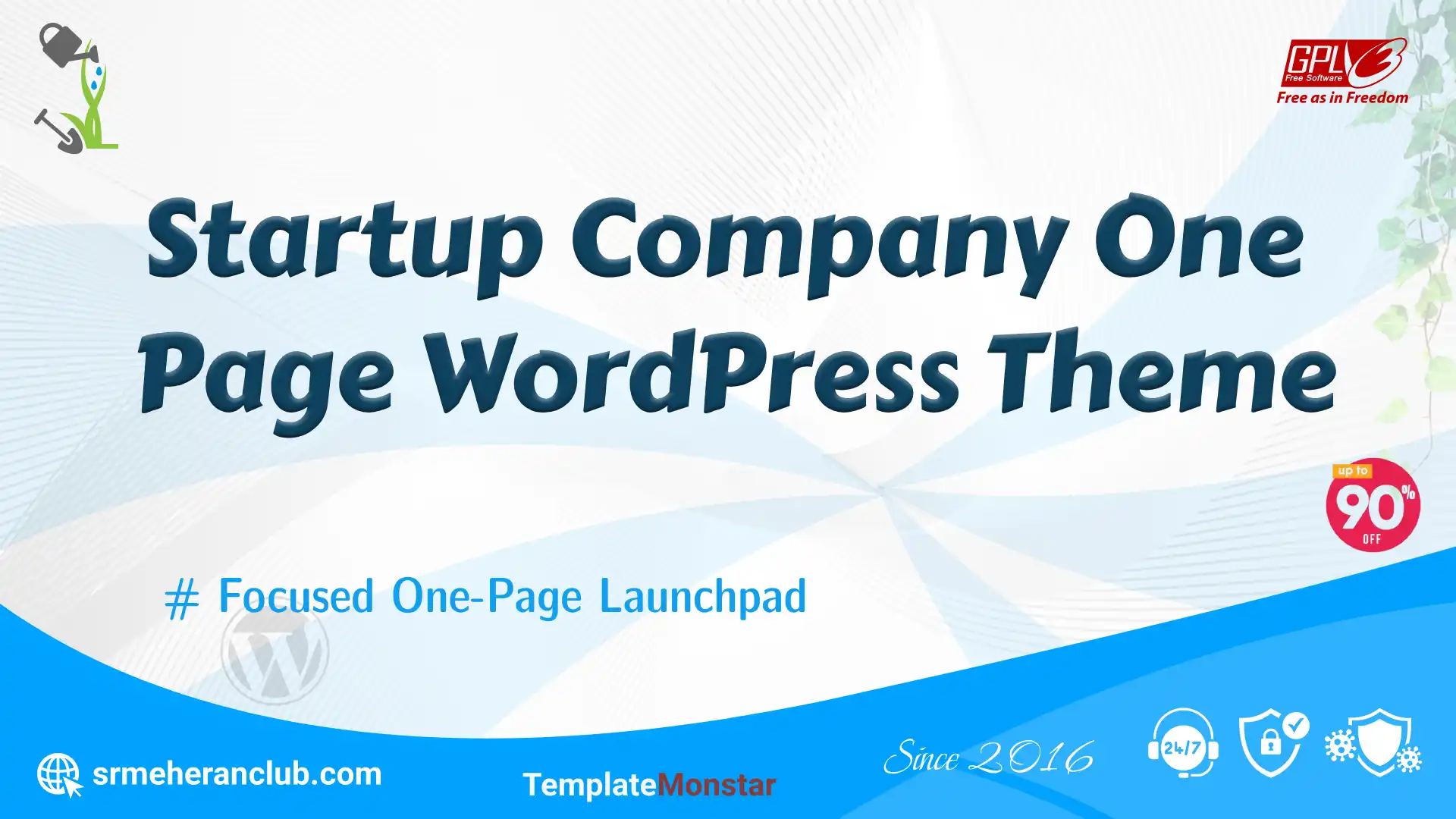 Startup Company One Page WordPress Theme — Theme by Templatemonster