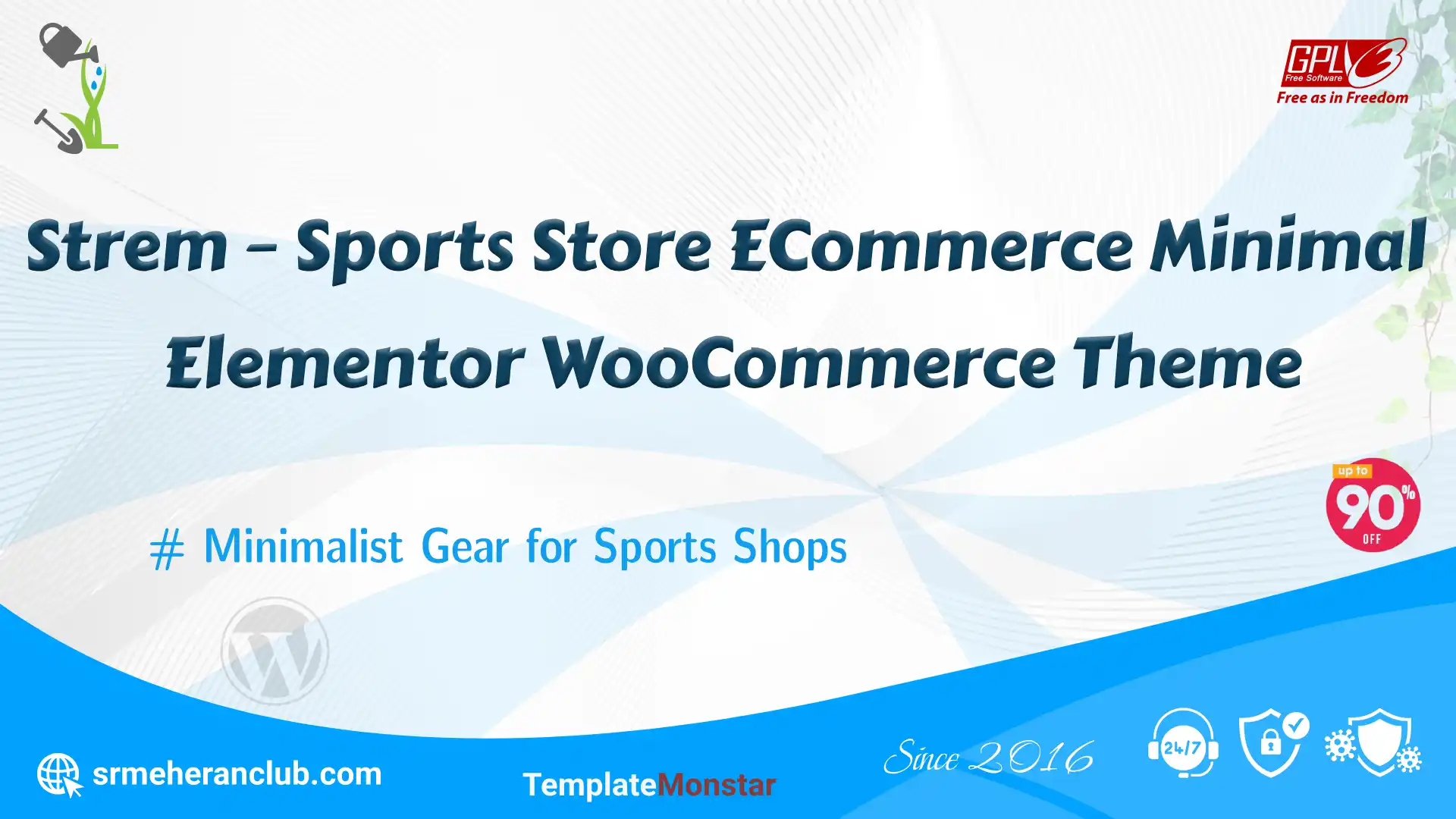 Strem – Sports Store ECommerce Minimal Elementor WooCommerce Theme — Theme by Templatemonster