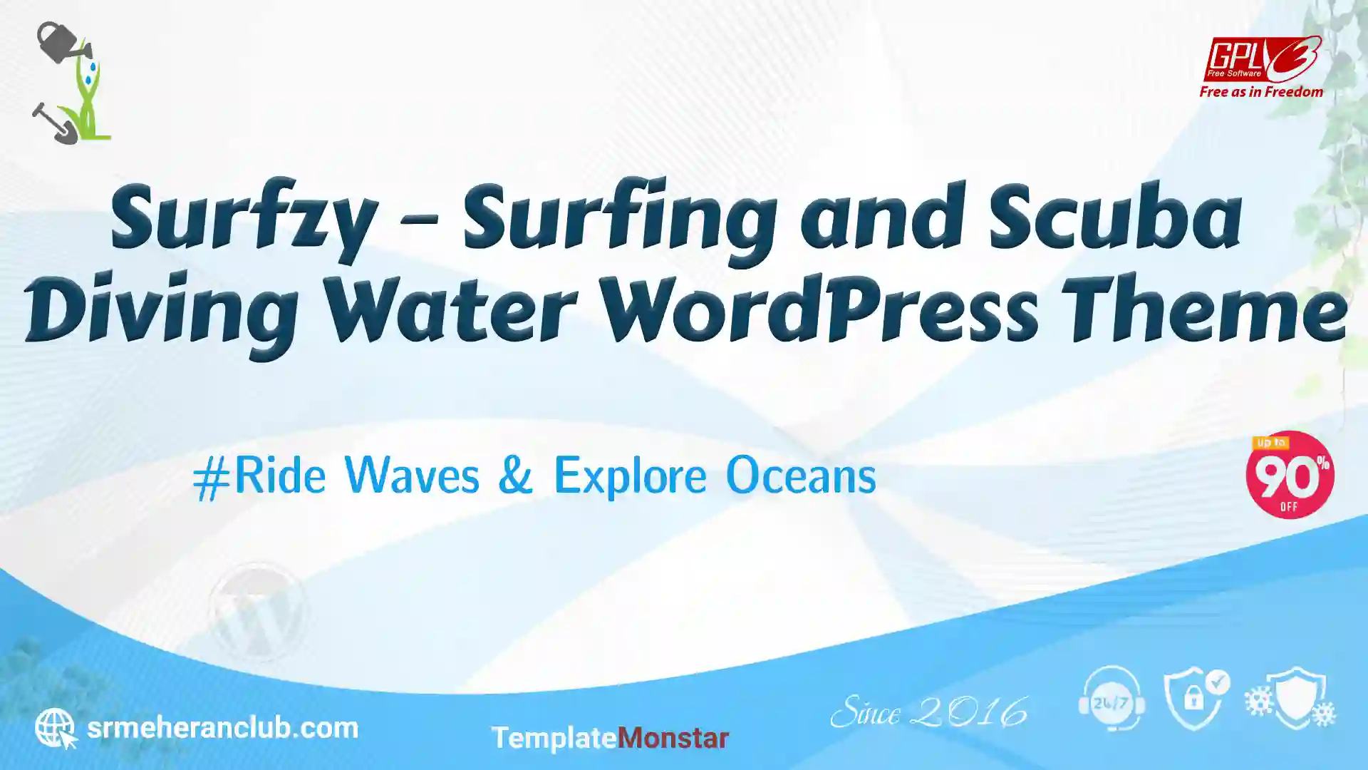 Surfzy – Surfing and Scuba Diving Water WordPress Theme — Theme by Templatemonster