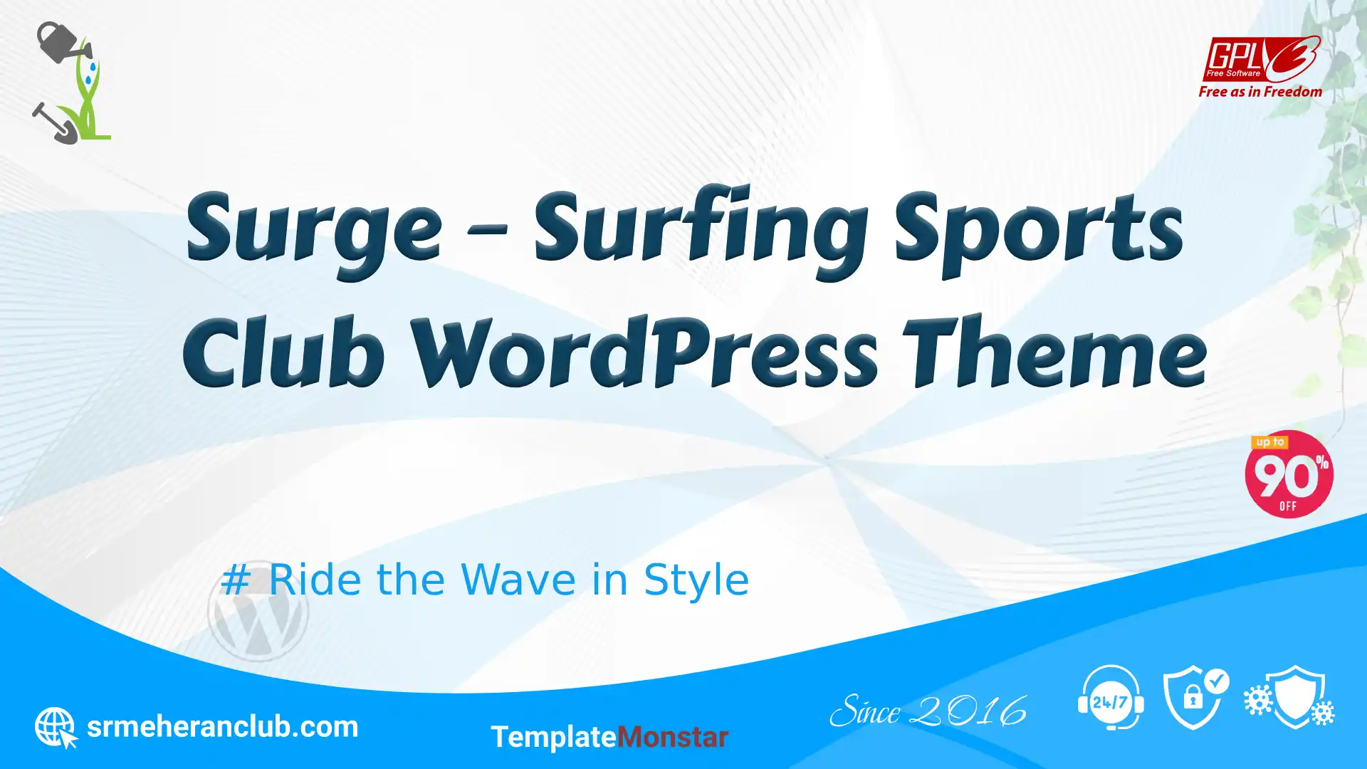 Surge – Surfing Sports Club WordPress Theme — Theme by Templatemonster