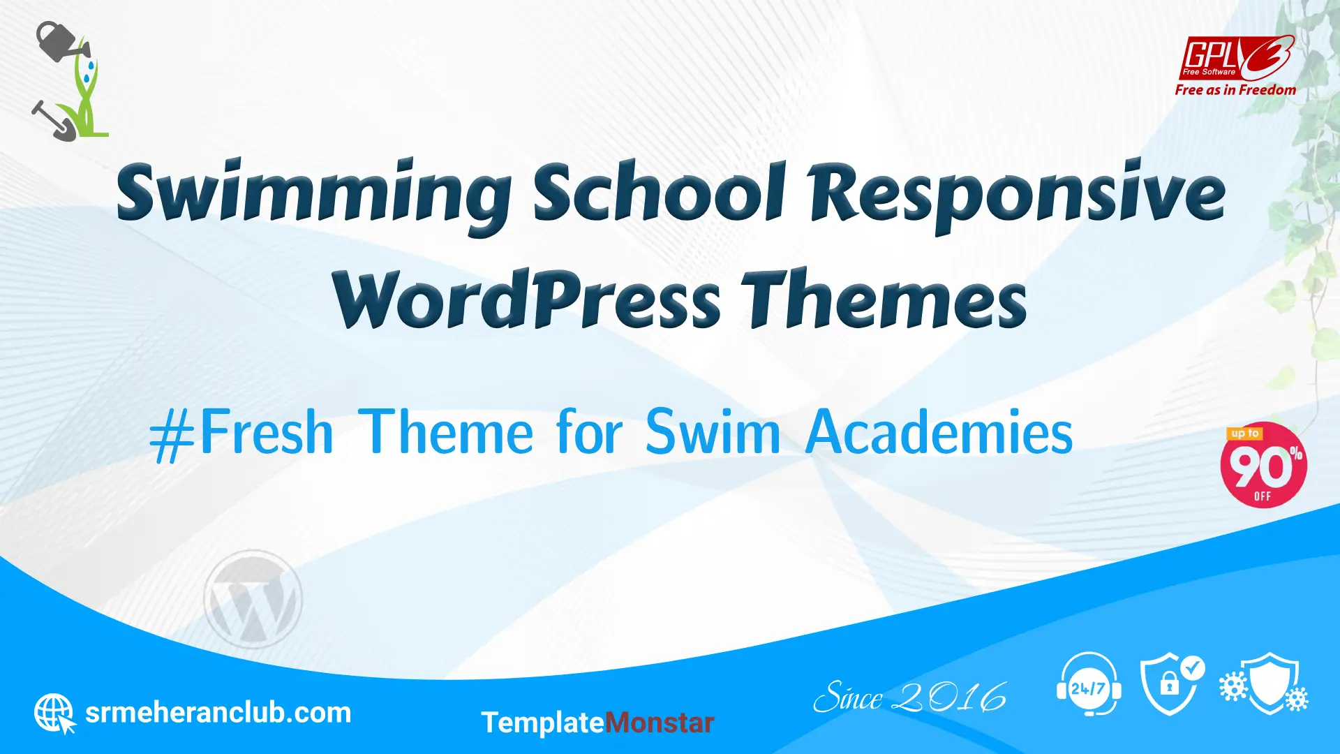 Swimming School Responsive WordPress Themes