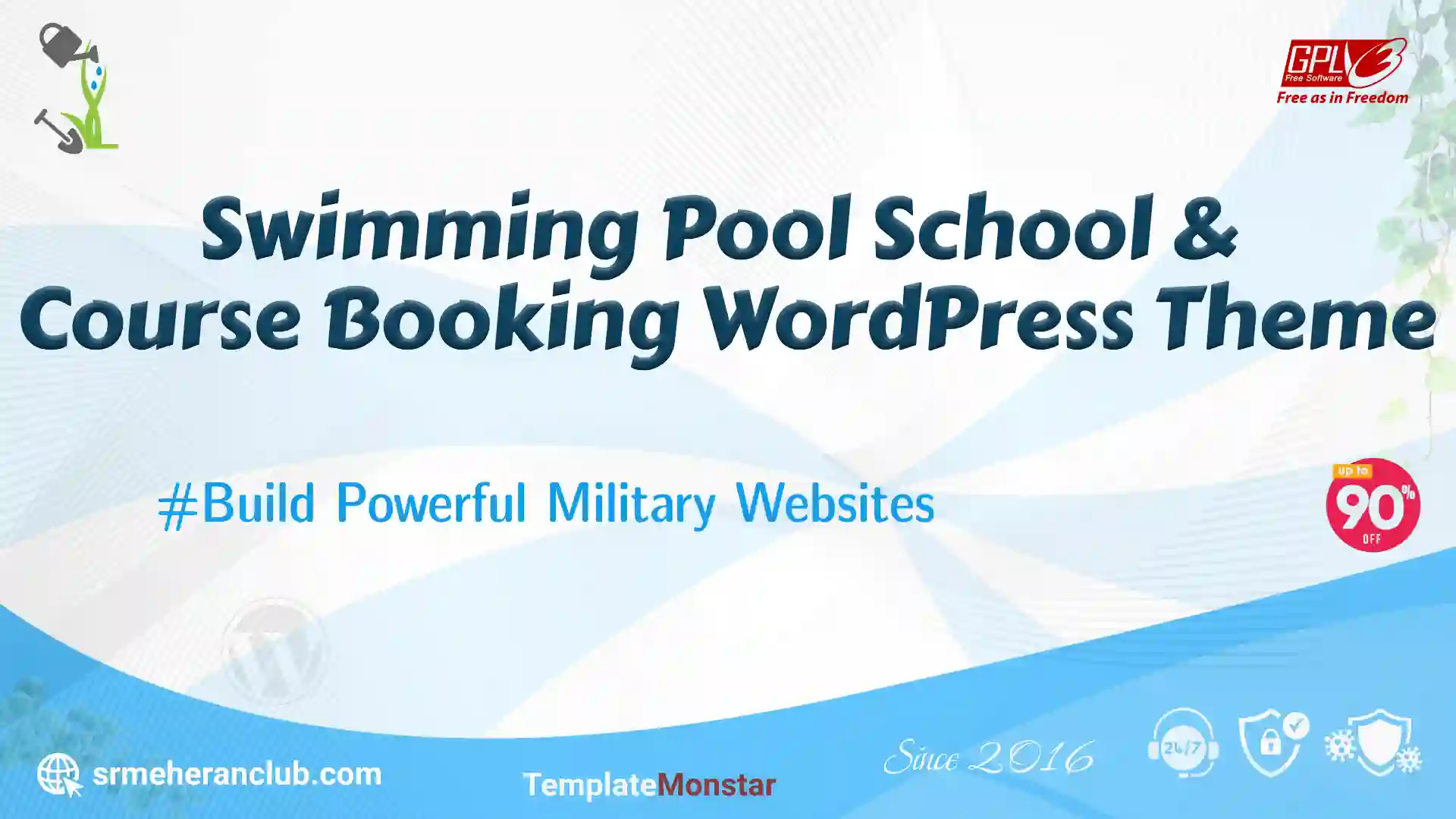 Swimming Pool School & Course Booking WordPress Theme — Theme by Templatemonster