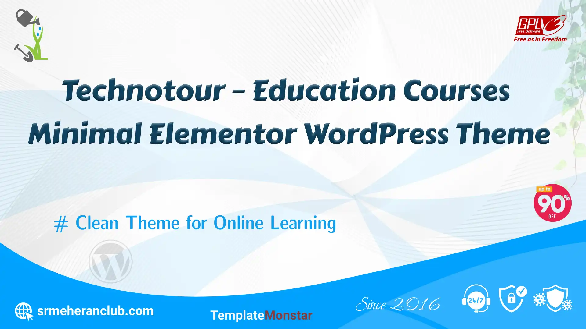 Technotour – Education Courses Minimal Elementor WordPress Theme — Product by Templatemonster