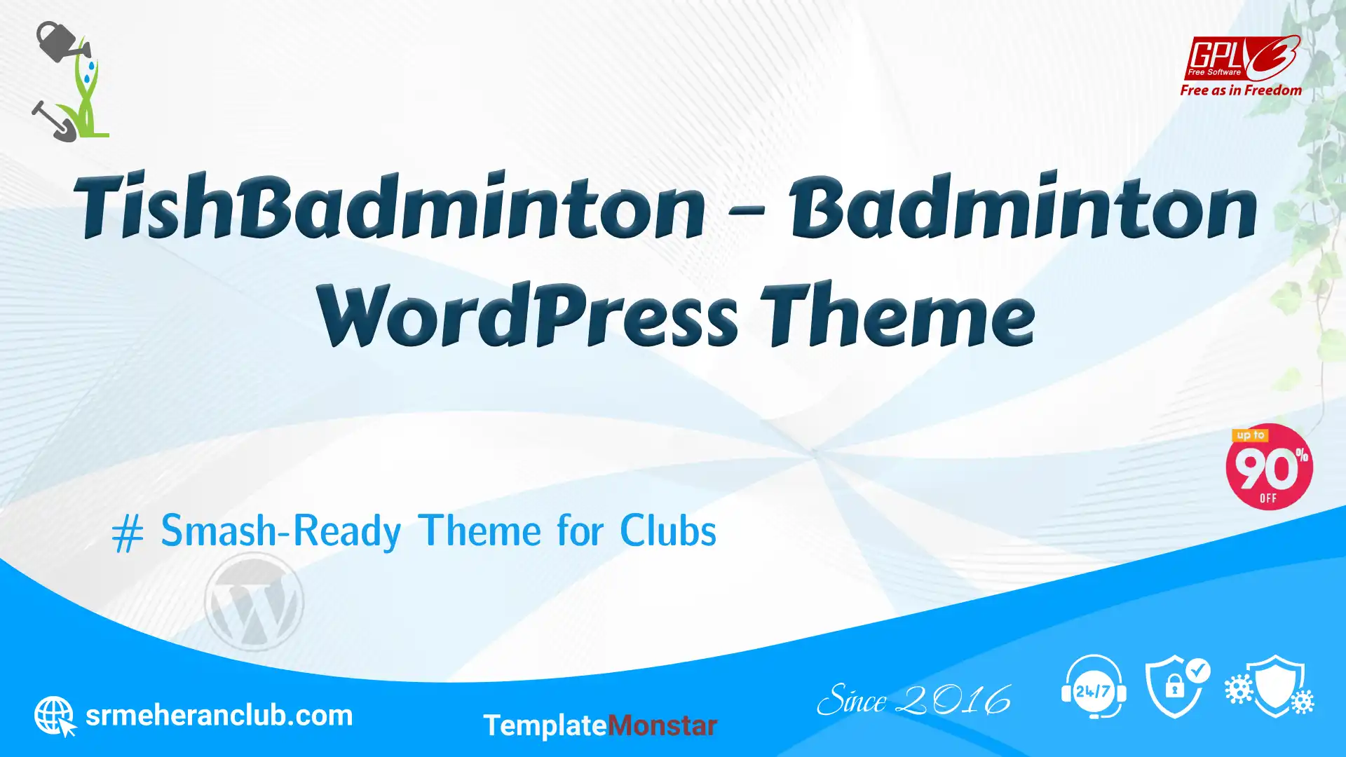 TishBadminton – Badminton WordPress Theme — Theme by Templatemonster