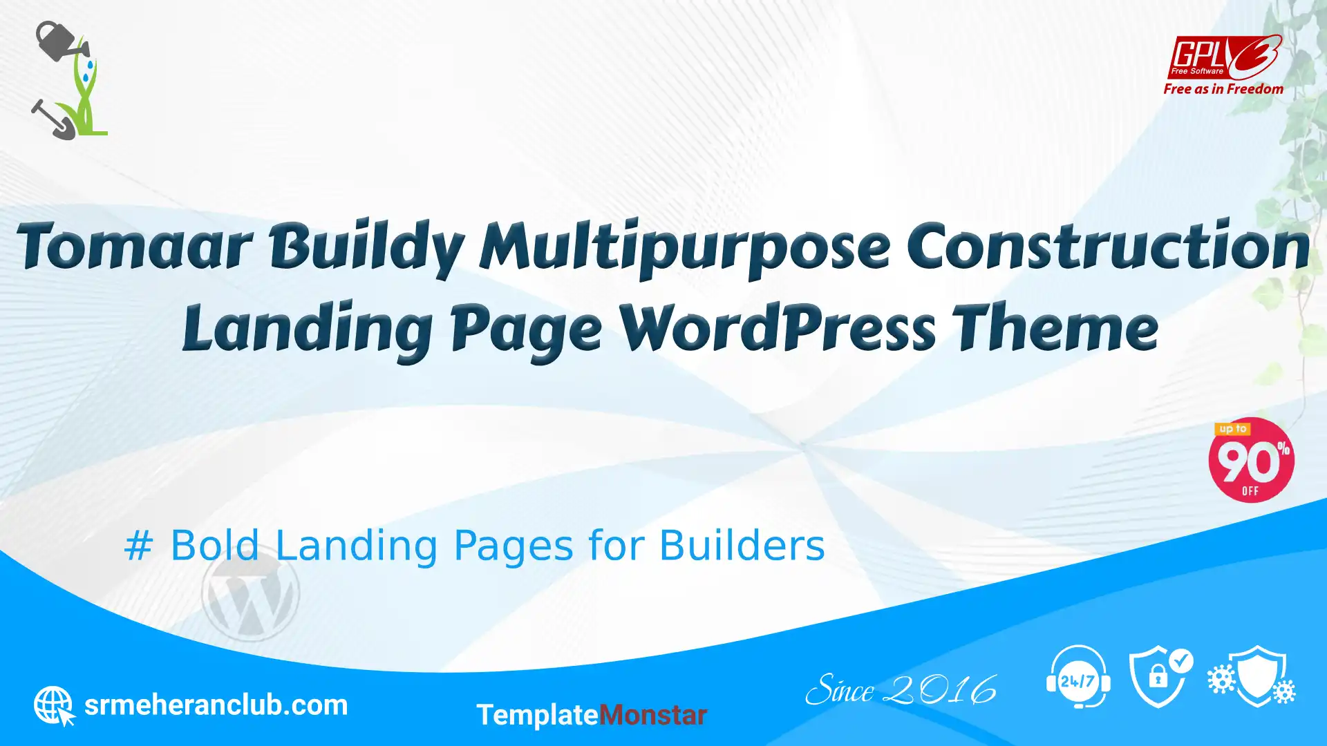 Tomaar Buildy Multipurpose Construction Landing Page WordPress Theme — Theme by Templatemonster