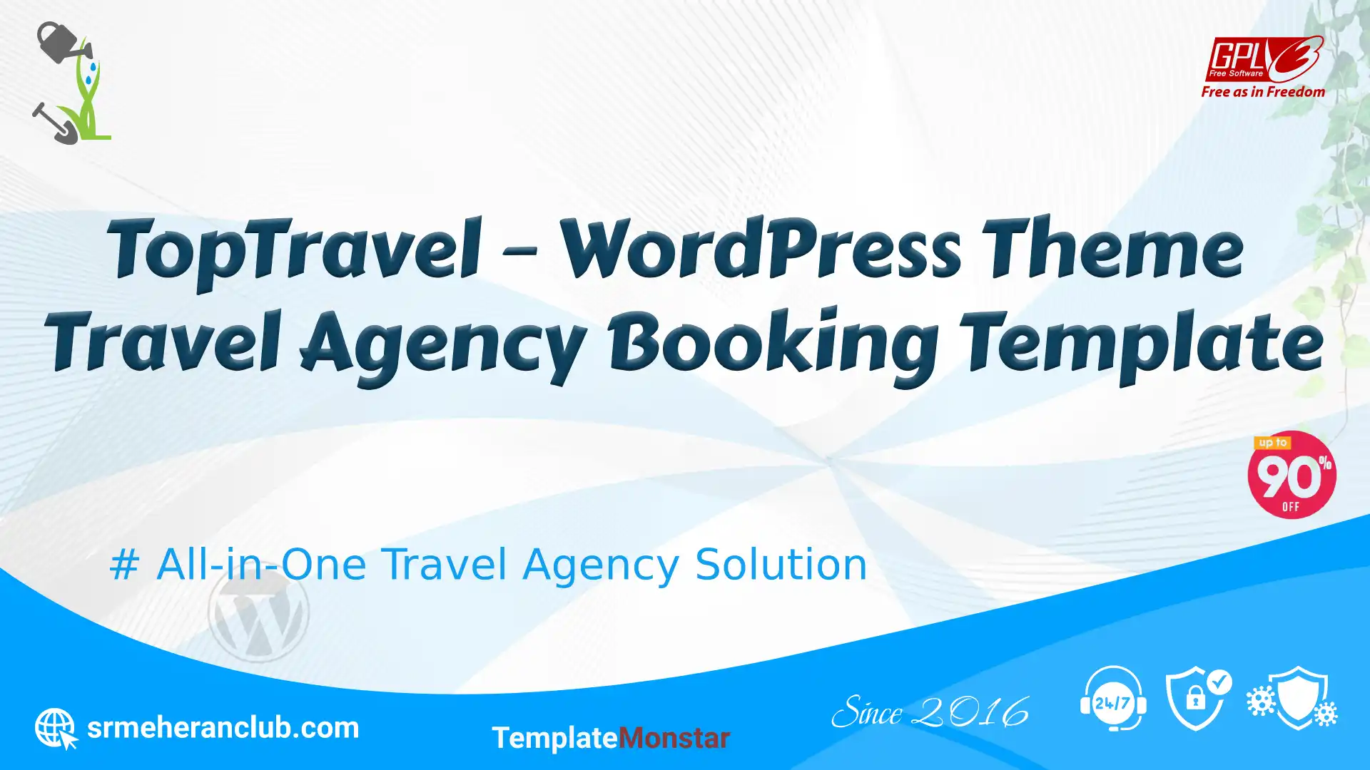 TopTravel – WordPress Theme Travel Agency Booking Template — Elementor Kit by Templatemonster