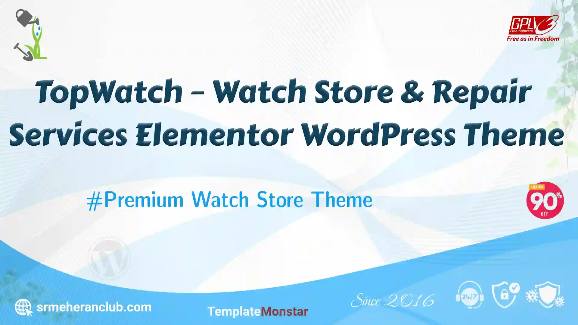 TopWatch – Watch Store & Repair Services Elementor WordPress Theme — Theme by Templatemonster