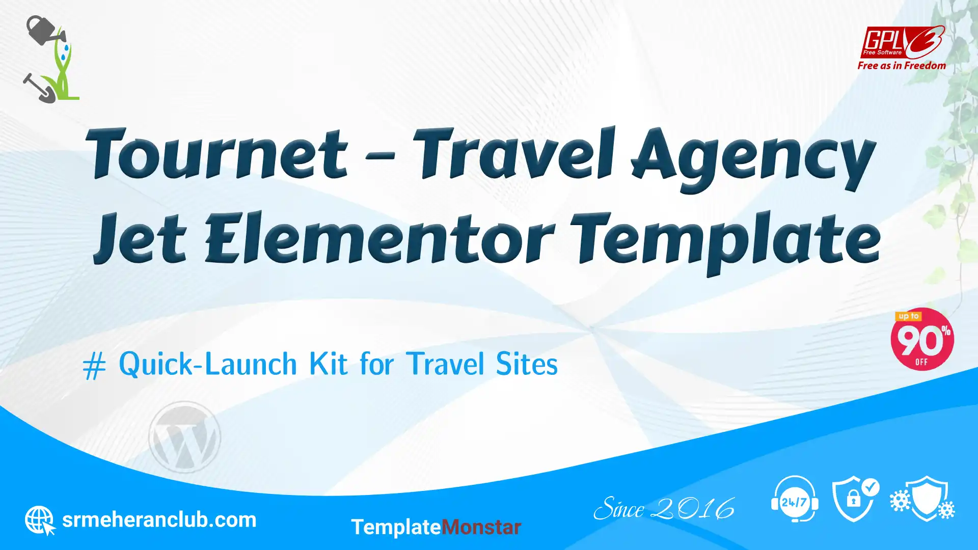 Tournet – Travel Agency Jet Elementor Template — Theme by Templatemonster
