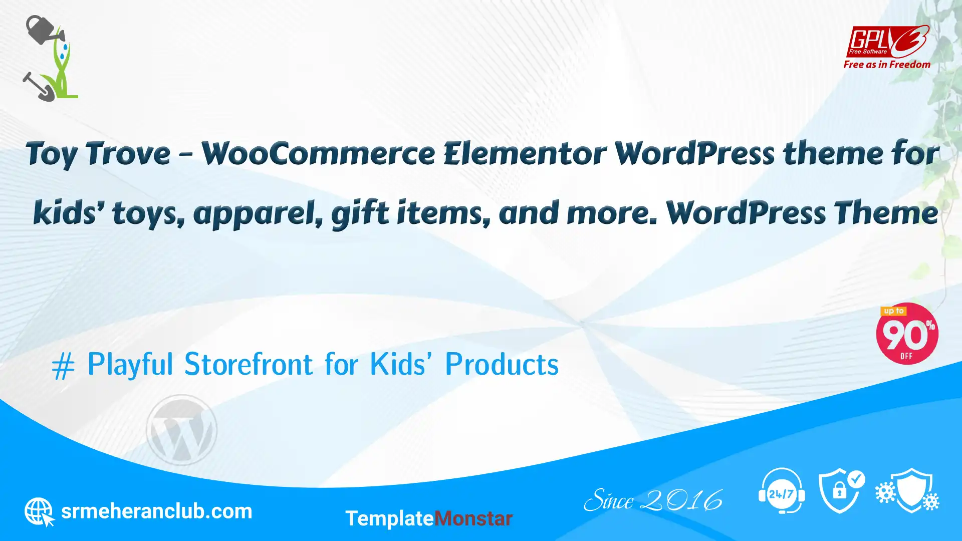 Toy Trove – WooCommerce Elementor WordPress theme for kids’ toys, apparel, gift items, and more. WordPress Theme