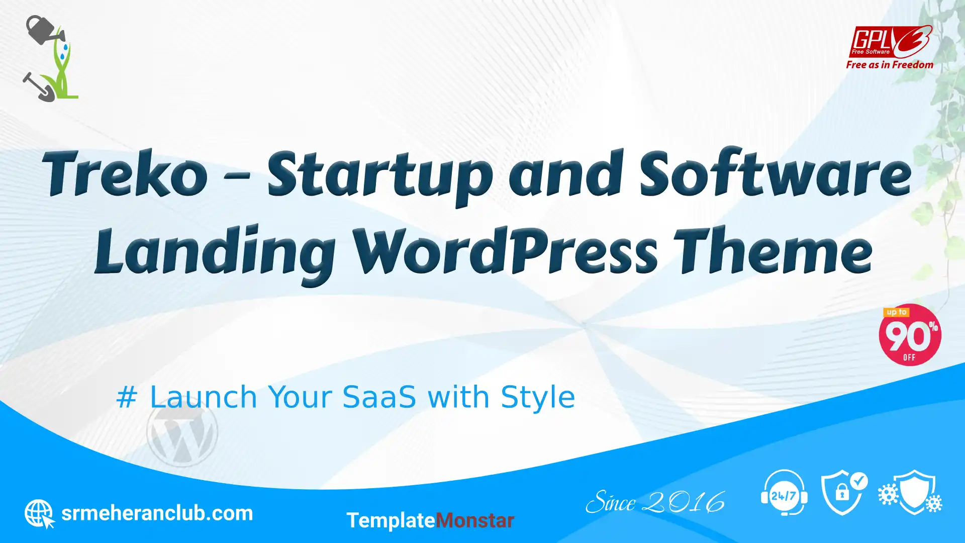 Treko – Startup and Software Landing WordPress Theme — Theme by Templatemonster