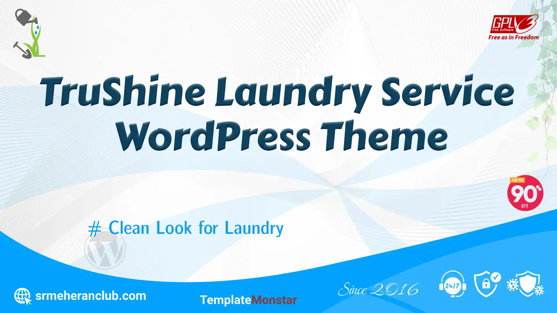 TruShine Laundry Service WordPress Theme — Theme by Templatemonster