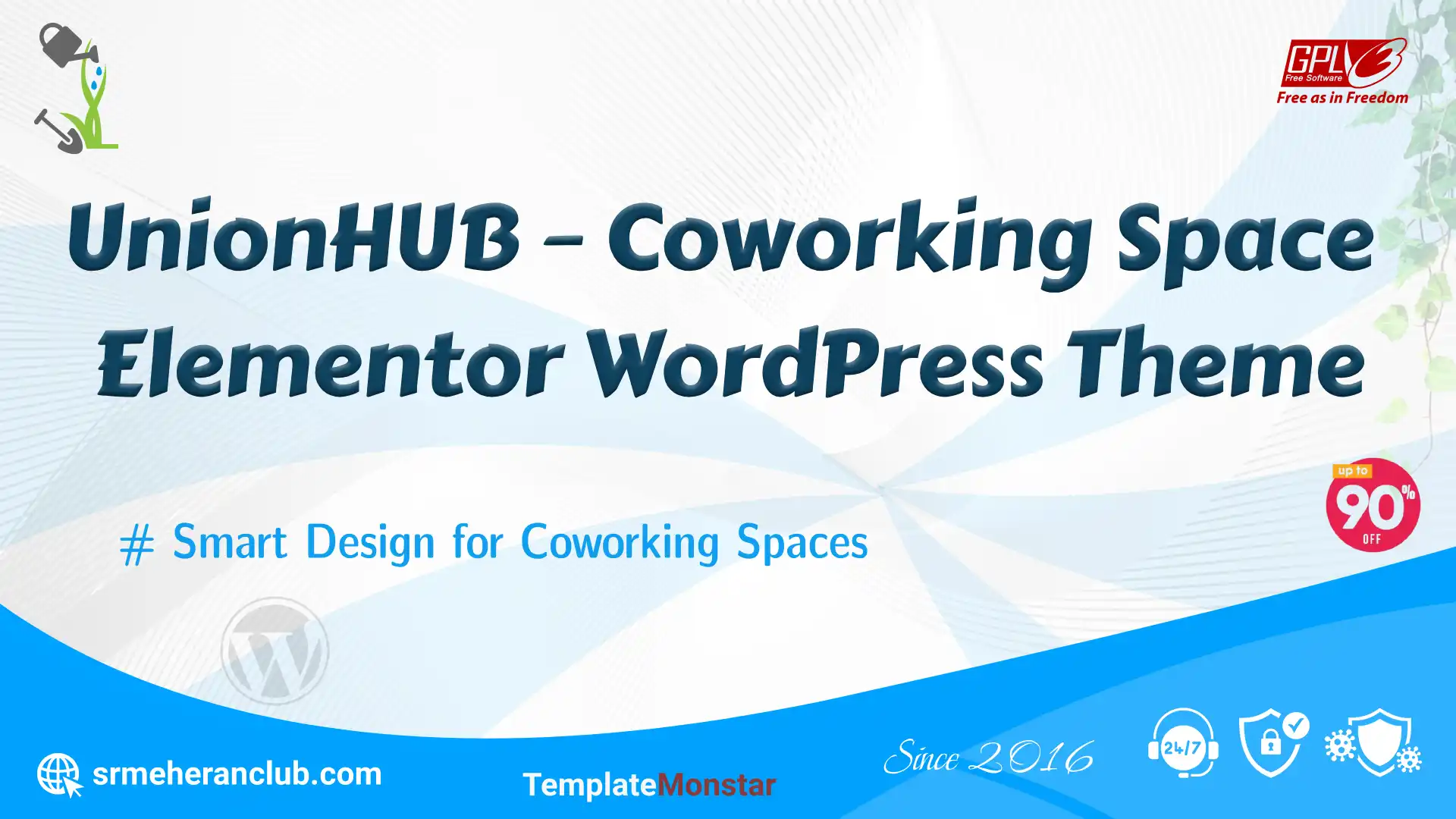 UnionHUB – Coworking Space Elementor WordPress Theme — Theme by Templatemonster