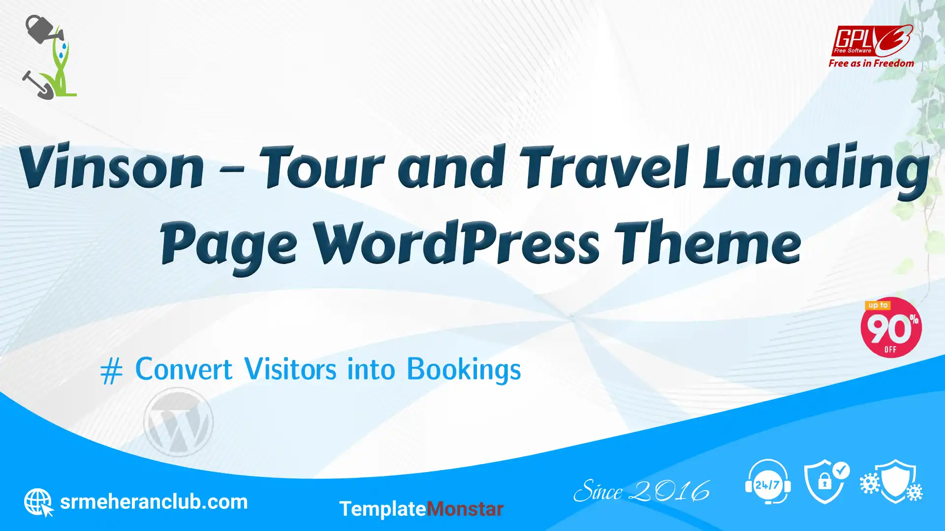 Vinson – Tour and Travel Landing Page WordPress Theme — Theme by Templatemonster